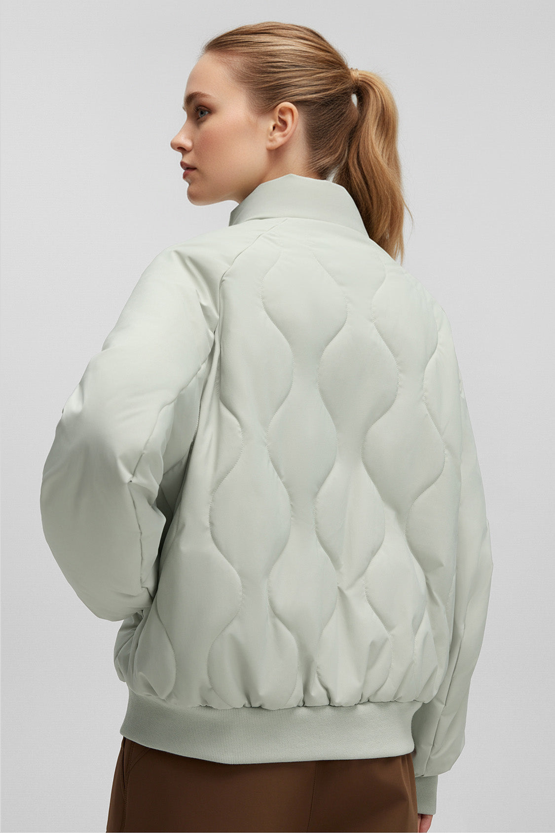 beneunder trailjacket womens medium warmth fleece jacket #color_mint green