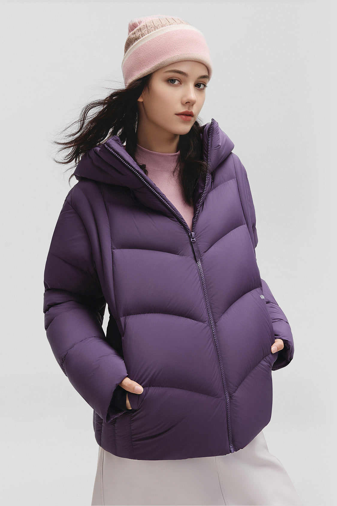 beneunder cloudloft – women’s high-loft down jacket (regular, extreme warmth) #color_purple