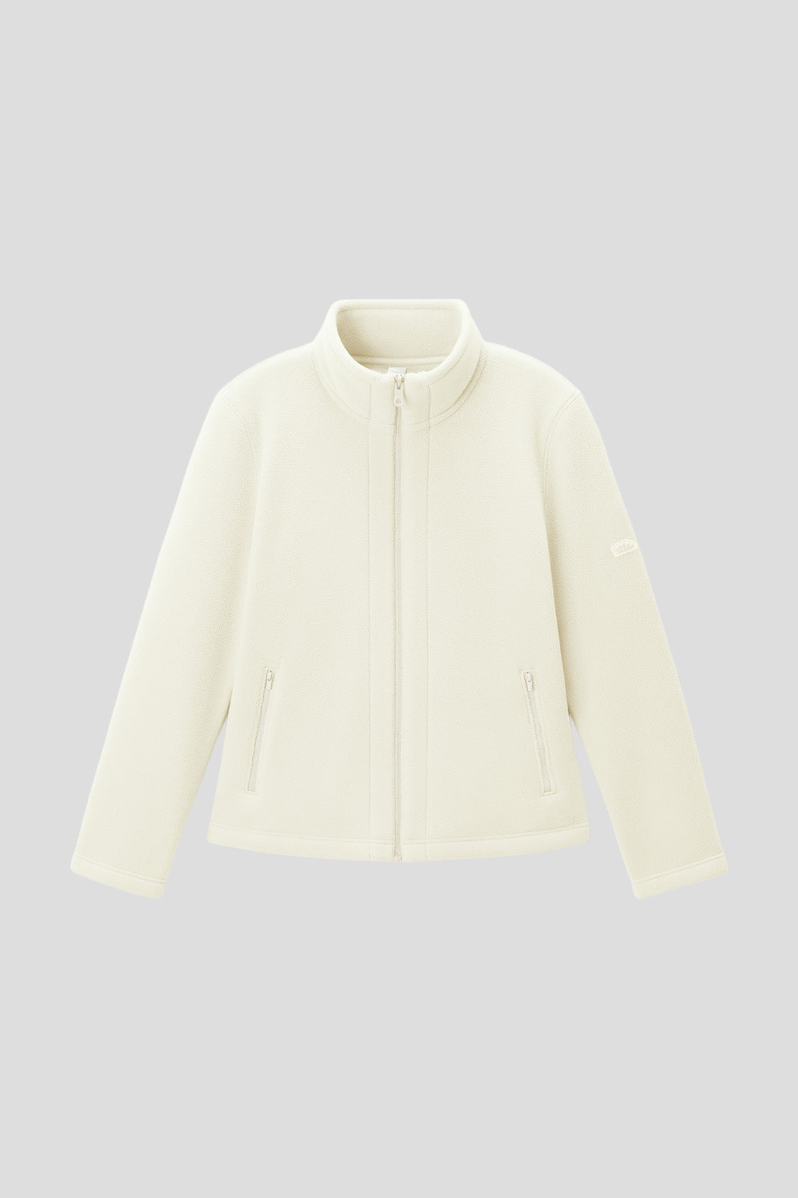 beneunder slimtherm womens light warmth slim fit fleece jacket#color_beige