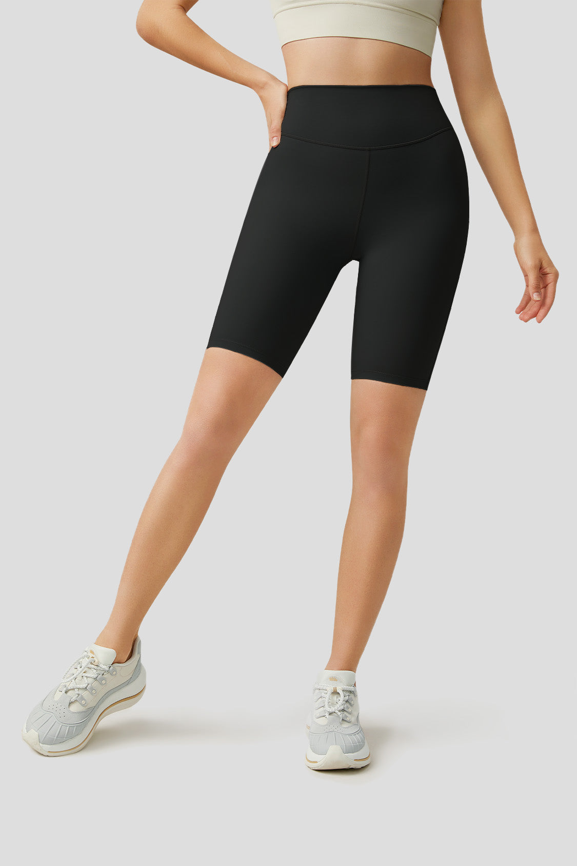beneunder airloop high waist biking short for women overseas #color_black