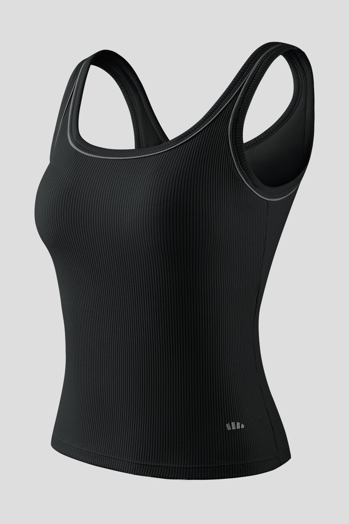 beneunder braflex womens bra in seamless tank top #color_black