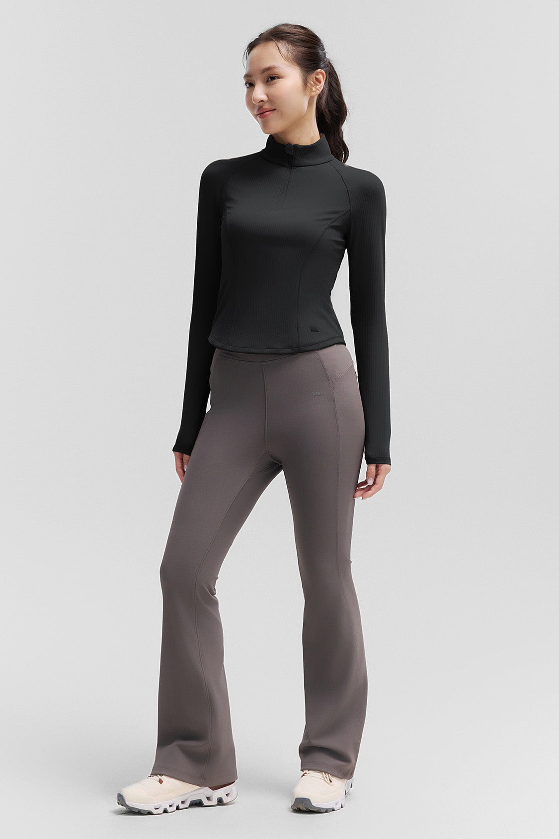 beneunder stripedry womens striped quick dry shaping top #color_black