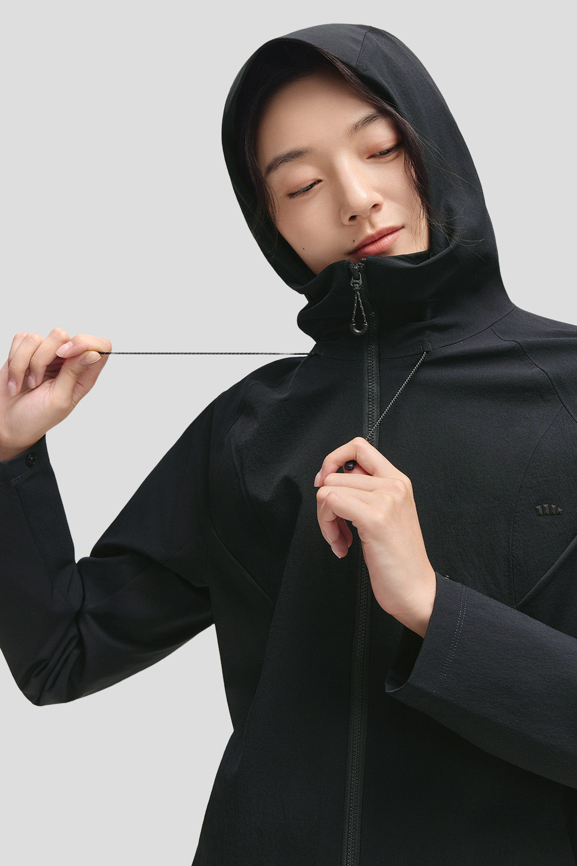 beneunder tritherm womens medium warmth 3 in 1 softshell down jacket #color_black