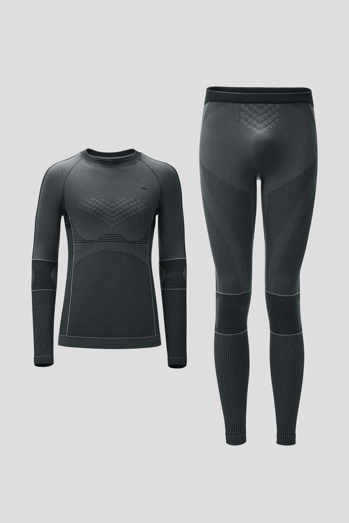 beneunder thermaset mens extra warmth outdoor performance base layer set #color_black