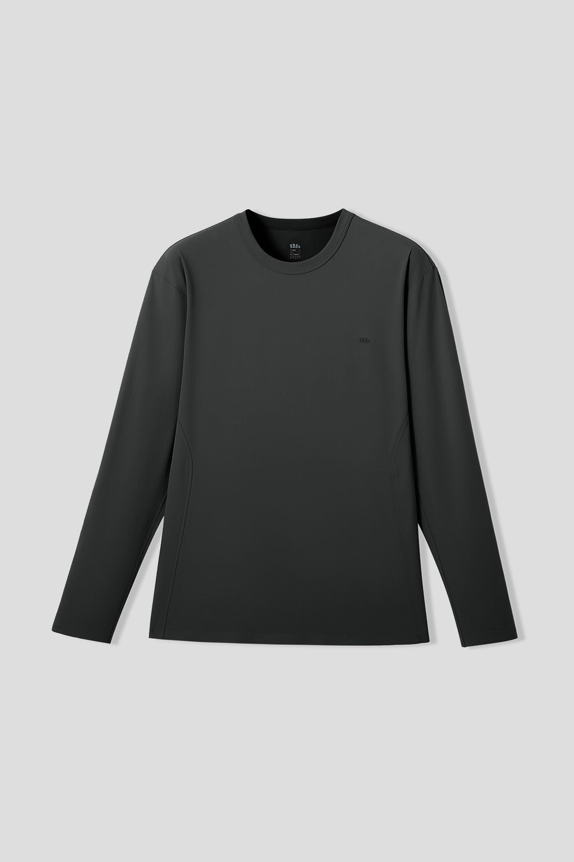 beneunder dryshield mens sweat resistant long sleeve top #color_black