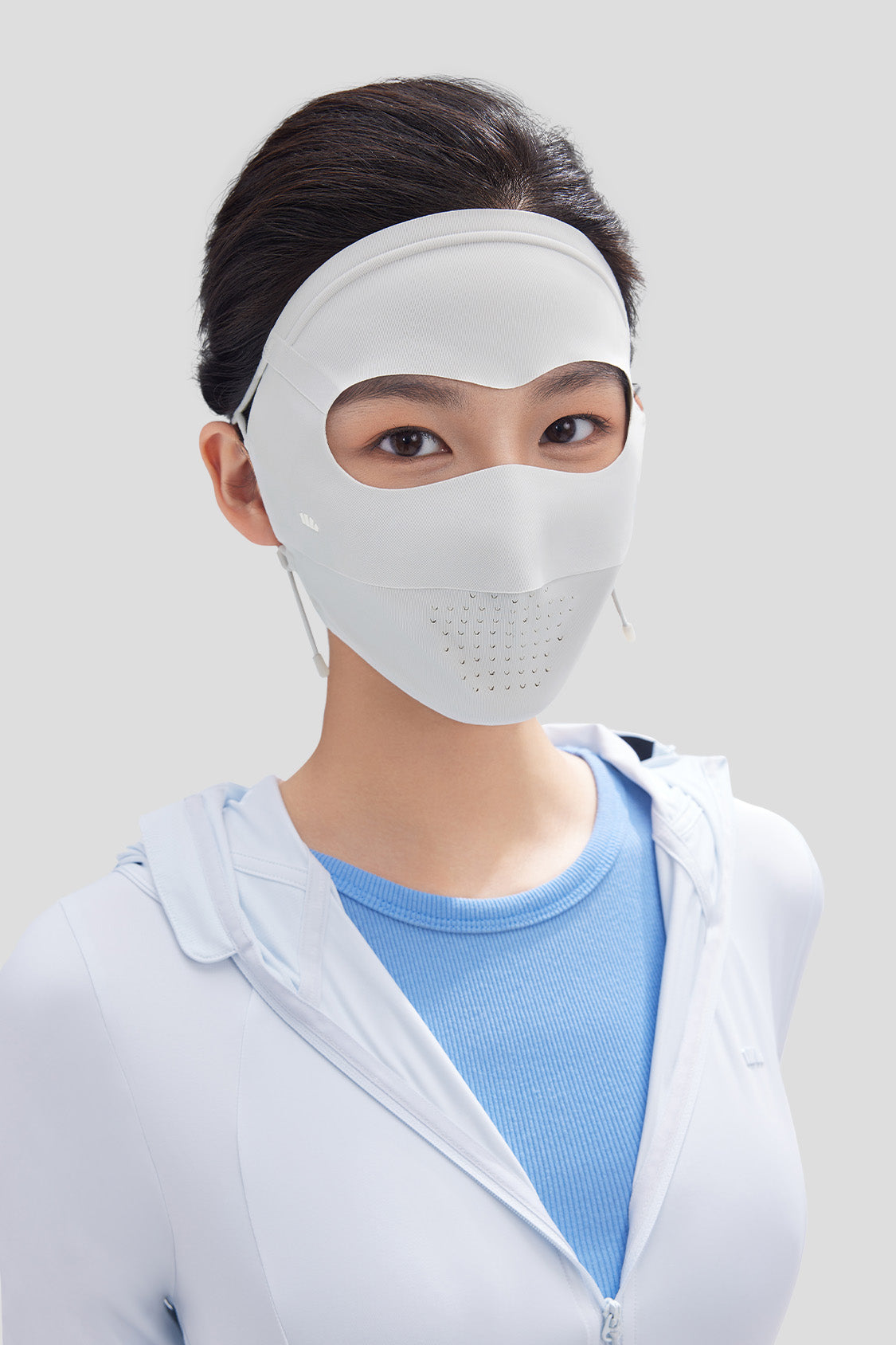 Covy - Women's Cooling Sun Protection Face Mask UPF50+ Deep Indigo Gray