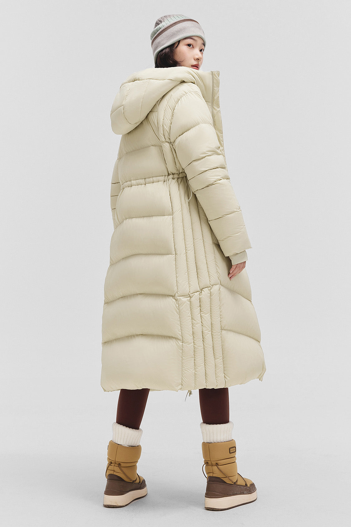 beneunder loftguard – women’s high-loft down coat (long, extreme warmth) #color_brown