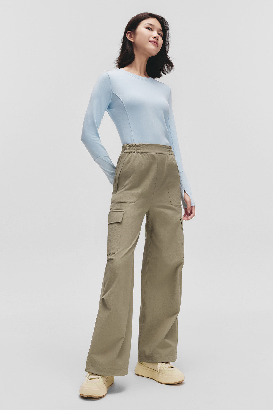 beneunder parashell womens paratrooper style softshell pants #color_coffee