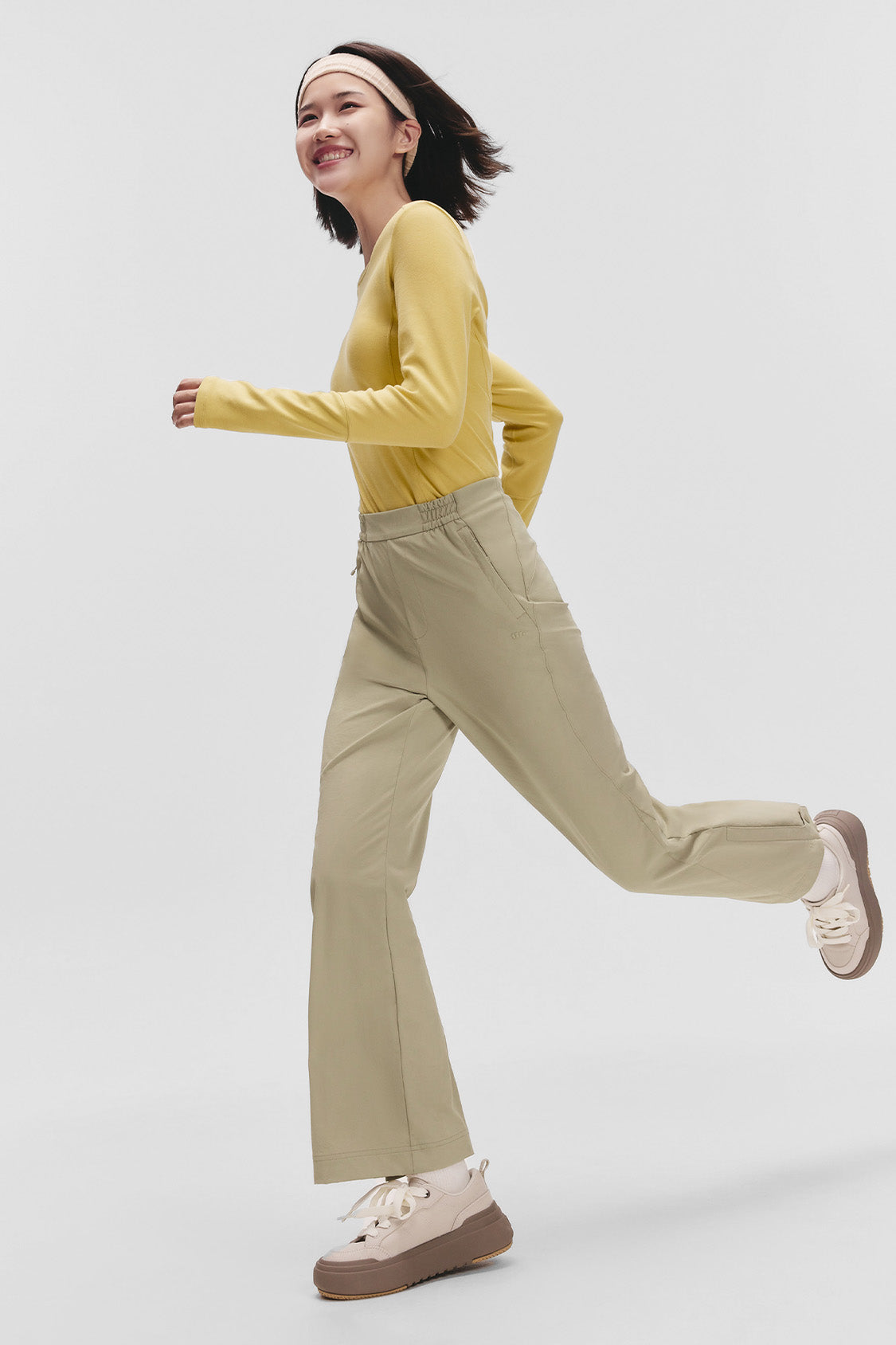 beneunder softflare womens softshell mini flare pants #color_brown