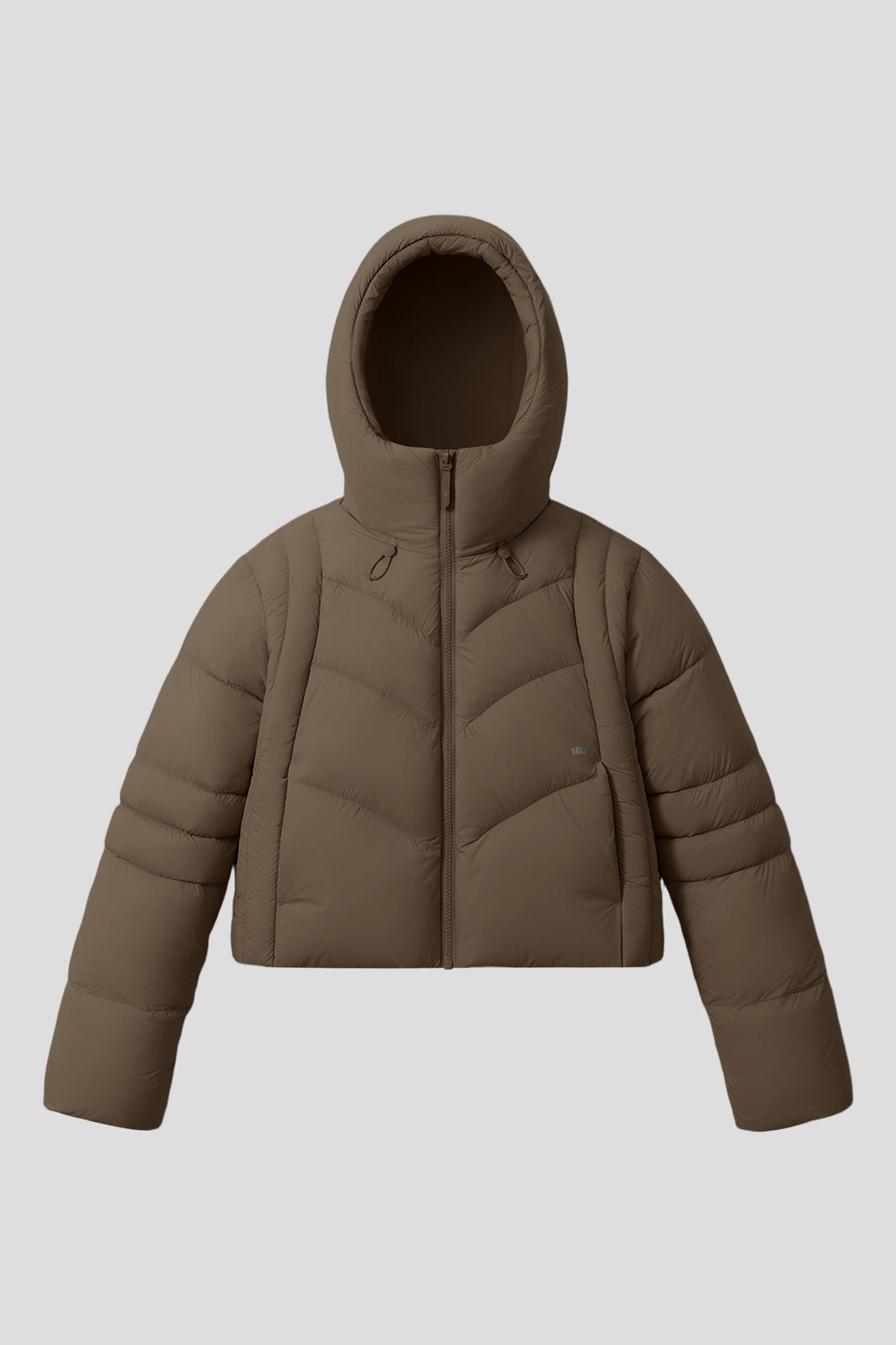 beneunder lofthaven womens extra warmth short down jacket #color_brown