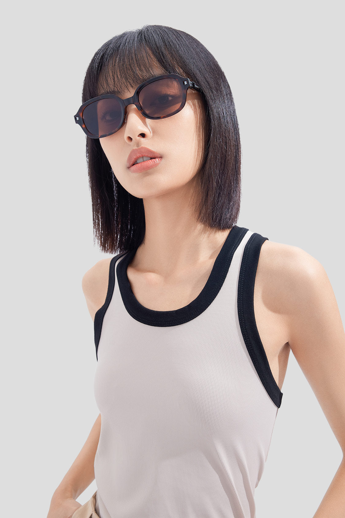 beneunder unisex down clarion folding classic sunglasses #color_chestnut tortoiseshell