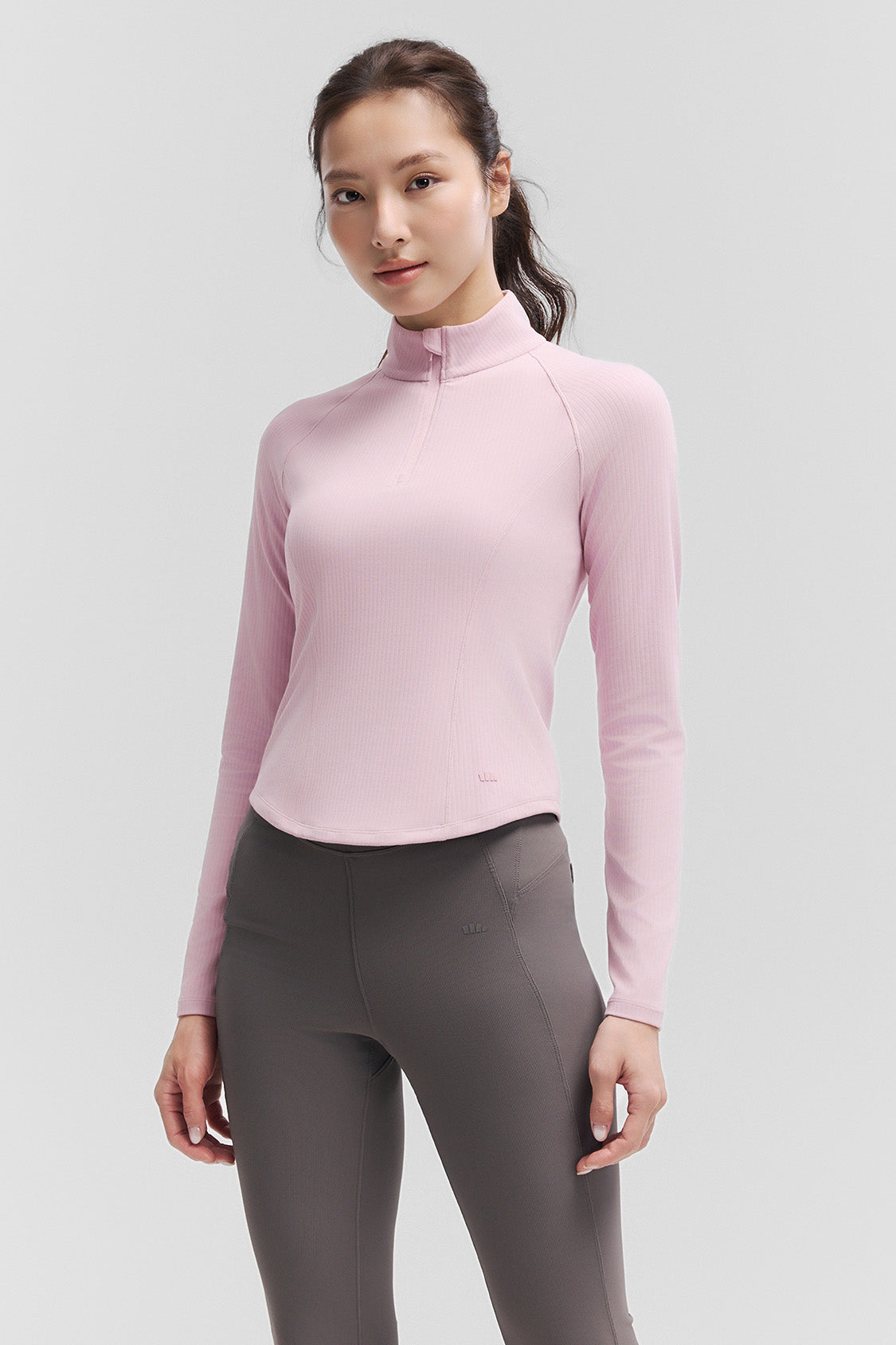 beneunder stripedry womens striped quick dry shaping top #color_dusty pink