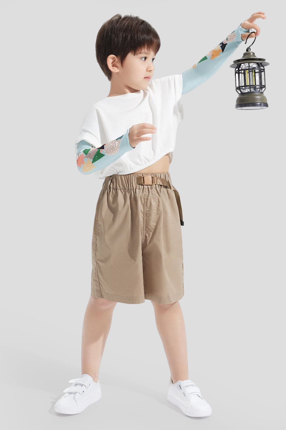 beneunder kids sun protection sleeve upf50+ #color_lake blue forest