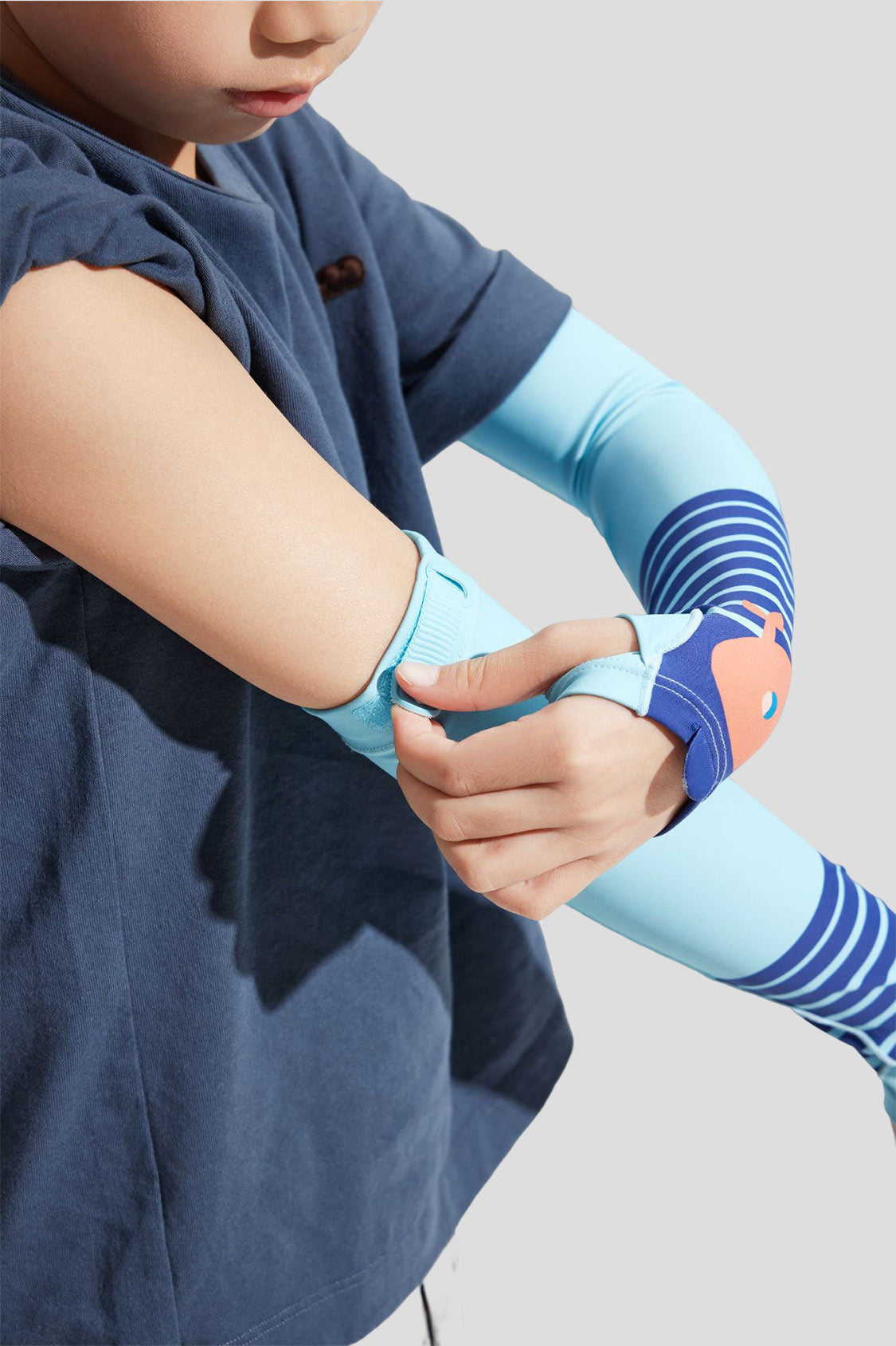 beneunder kids sun protection sleeve upf50+ #color_starry sea island