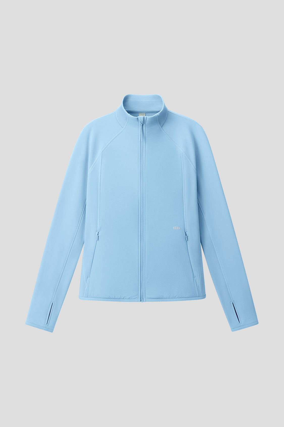 beneunder microwind womens light warmth windproof micro fleece jacket#color_light blue