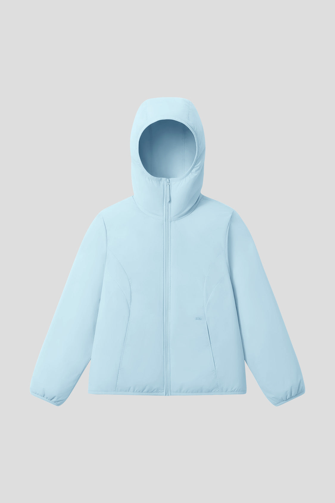 beneunder hoodtrail womens medium warmth hooded fleece jacket #color_light blue