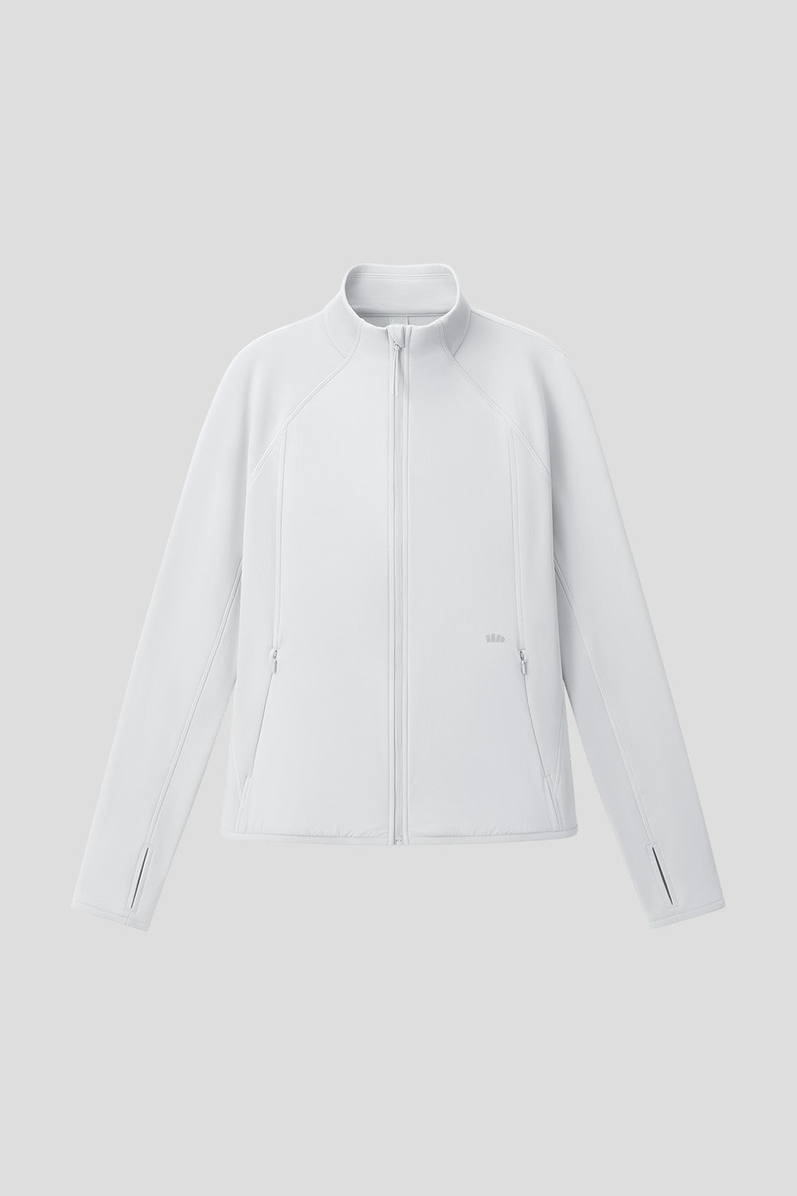 beneunder microwind womens light warmth windproof micro fleece jacket#color_light gray