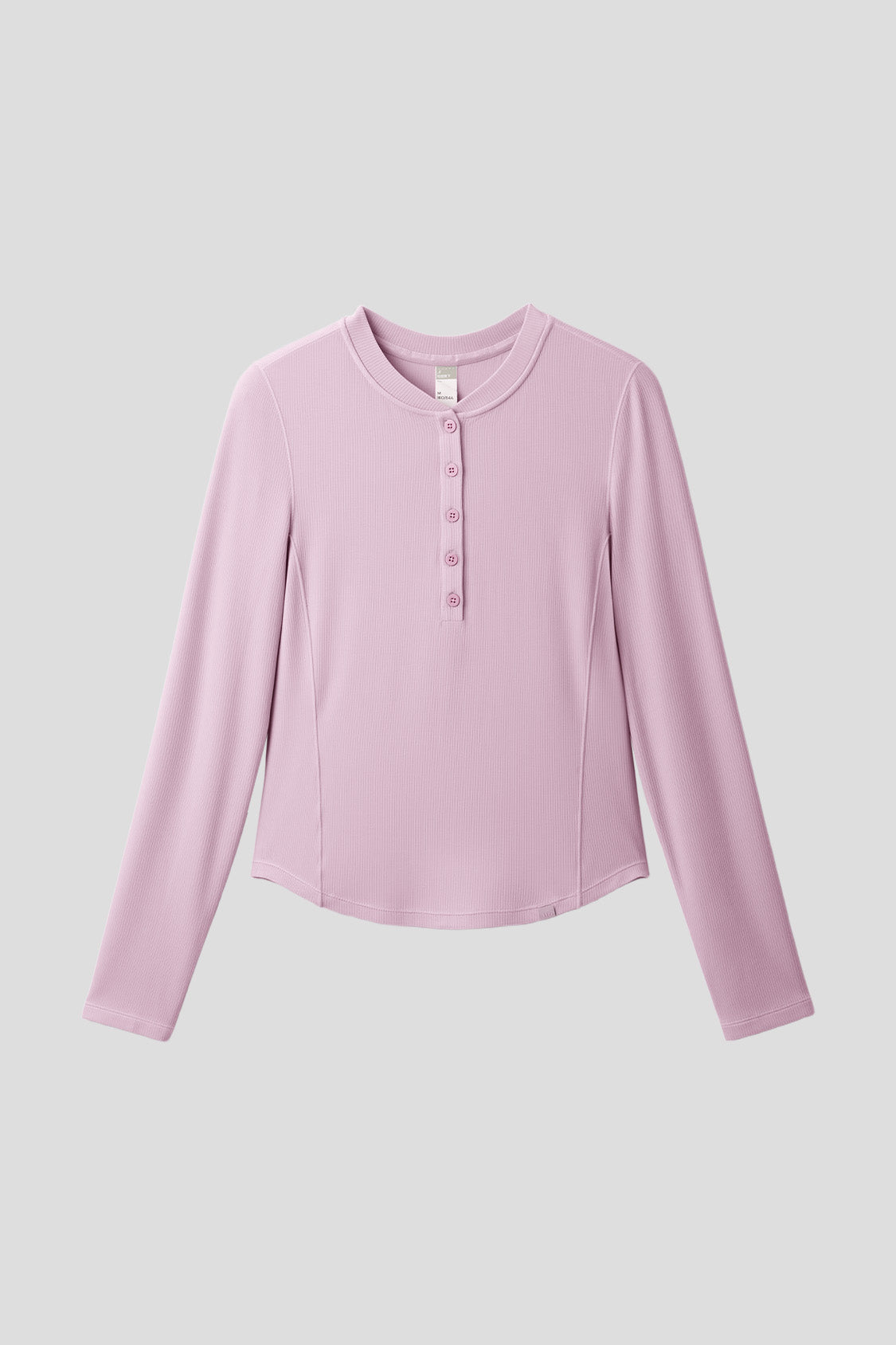 beneunder henleyhaven womens henley neck thermal base layer top #color_light pink