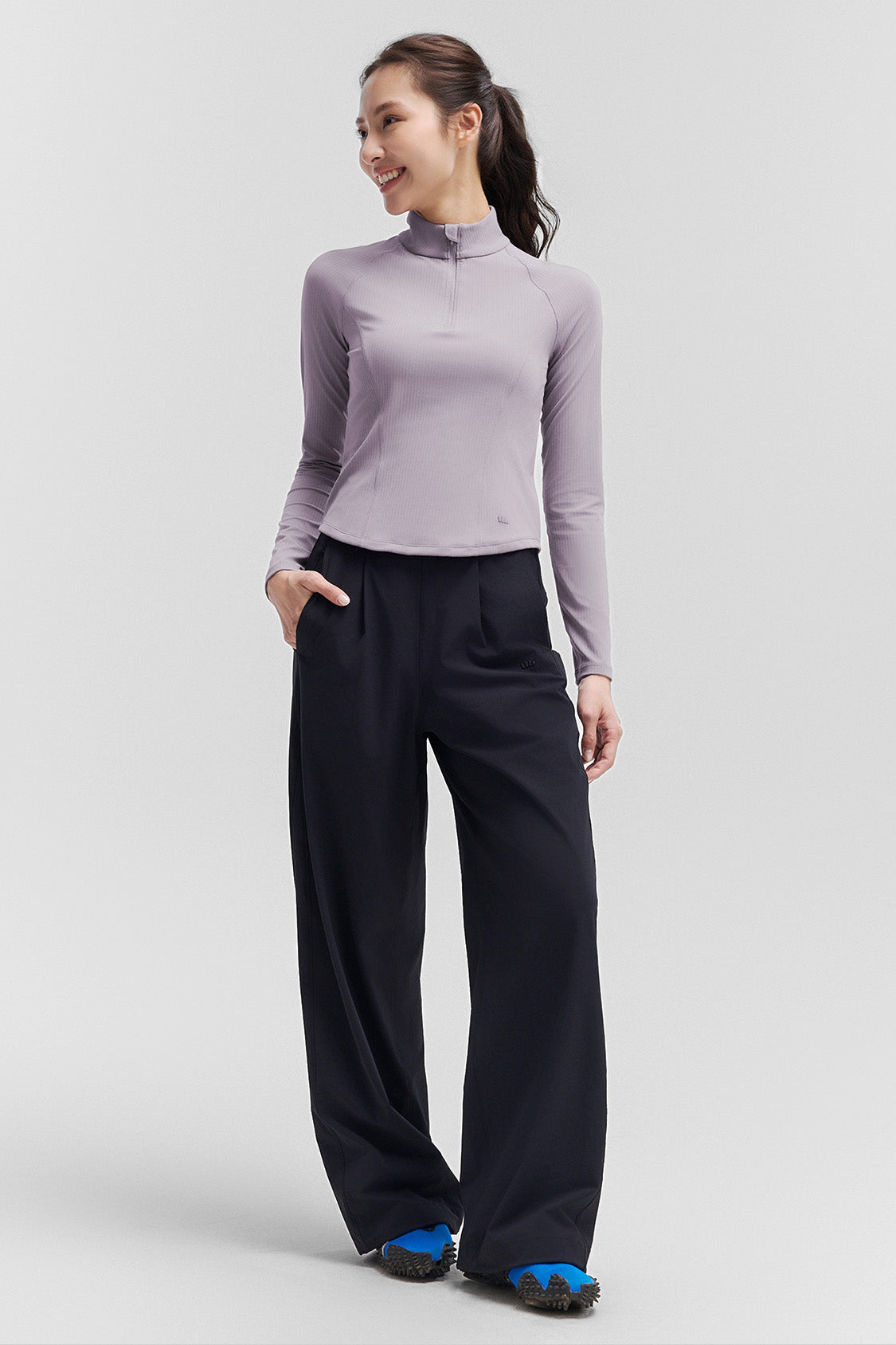 beneunder stripedry womens striped quick dry shaping top #color_lilac