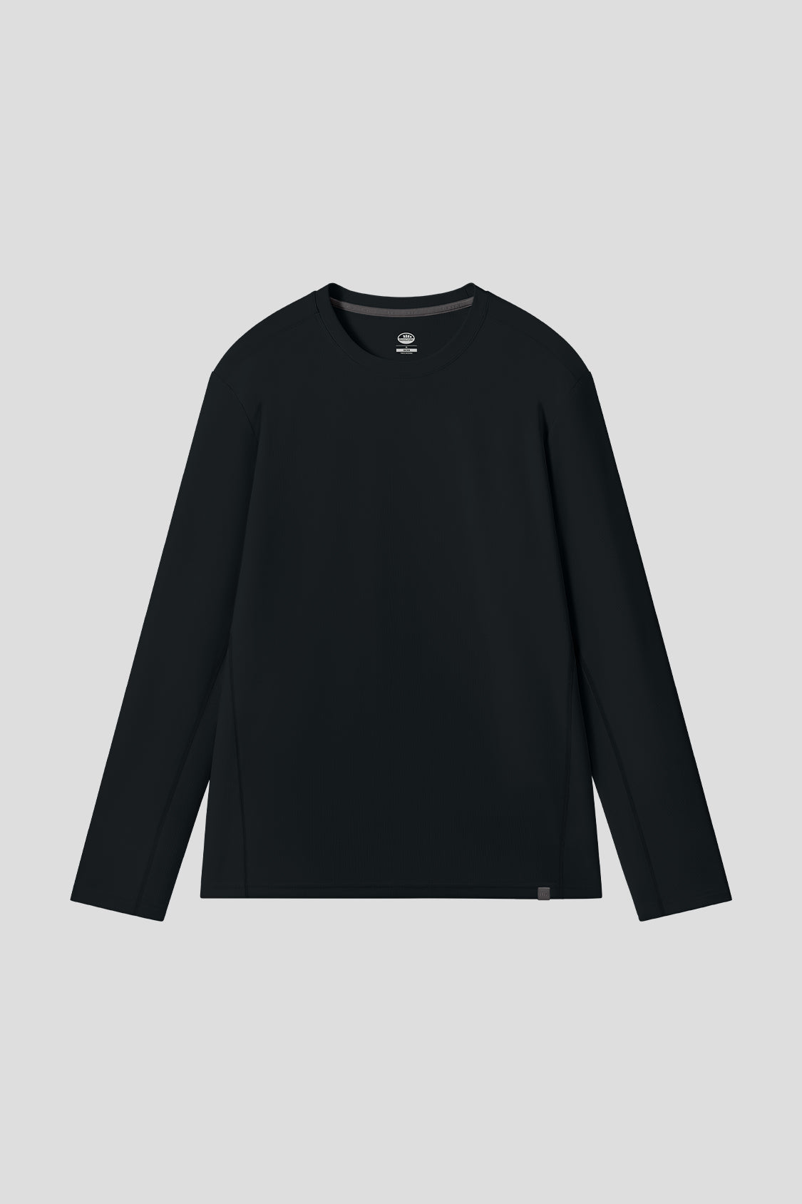 men's high-elasticity base layer shirt #color_black
