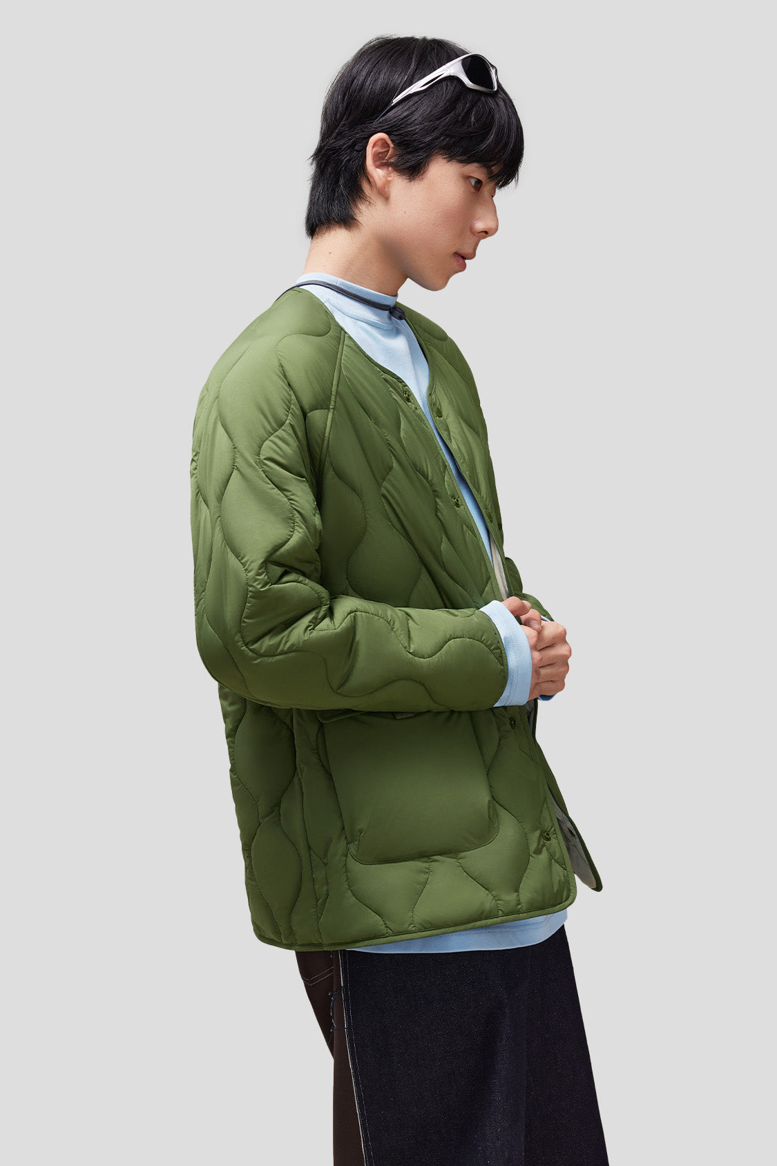 beneunder men's insulated jacket #color_forest green