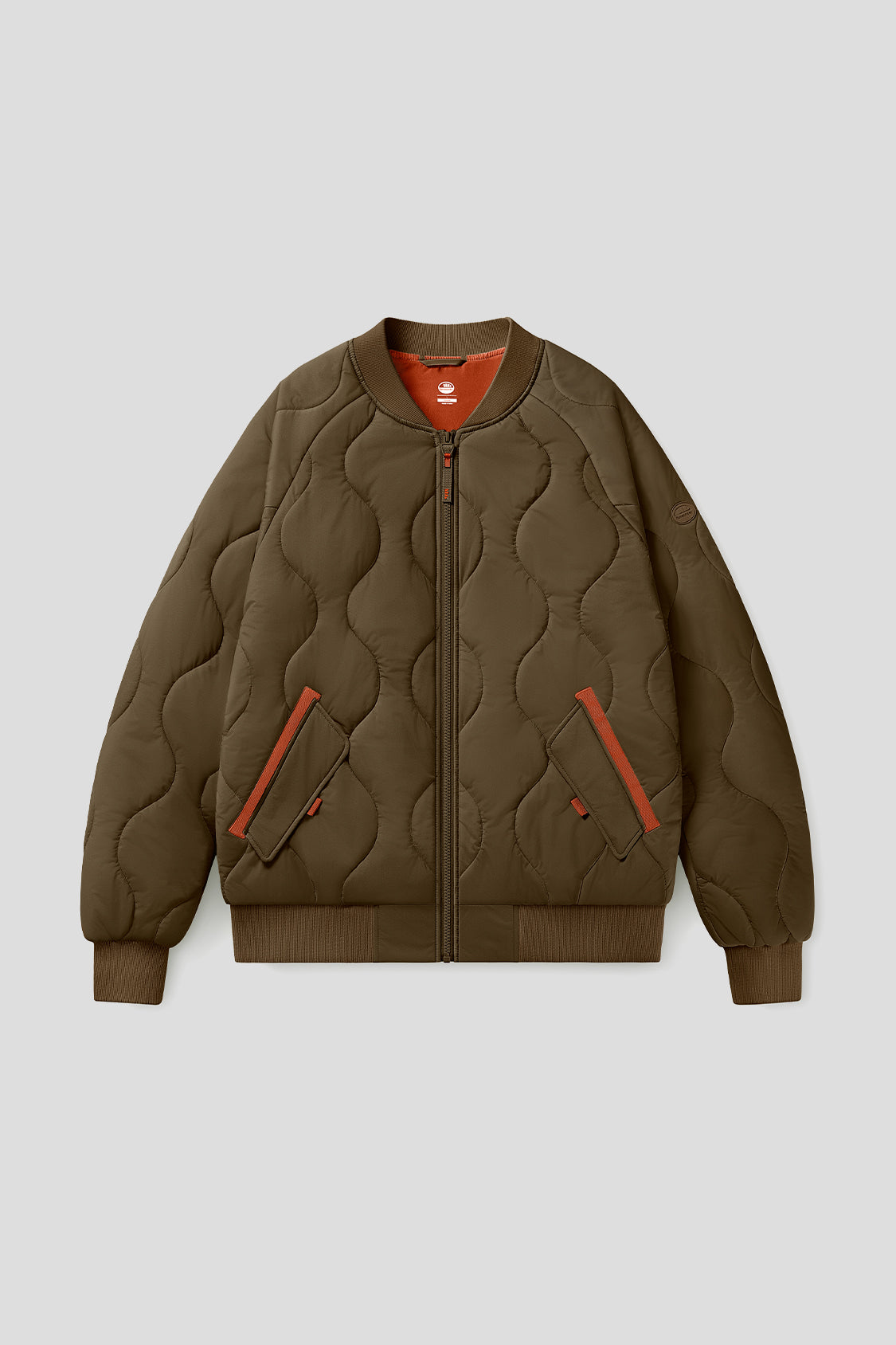 beneunder men's insulated jacket with stand collar #color_truffle brown