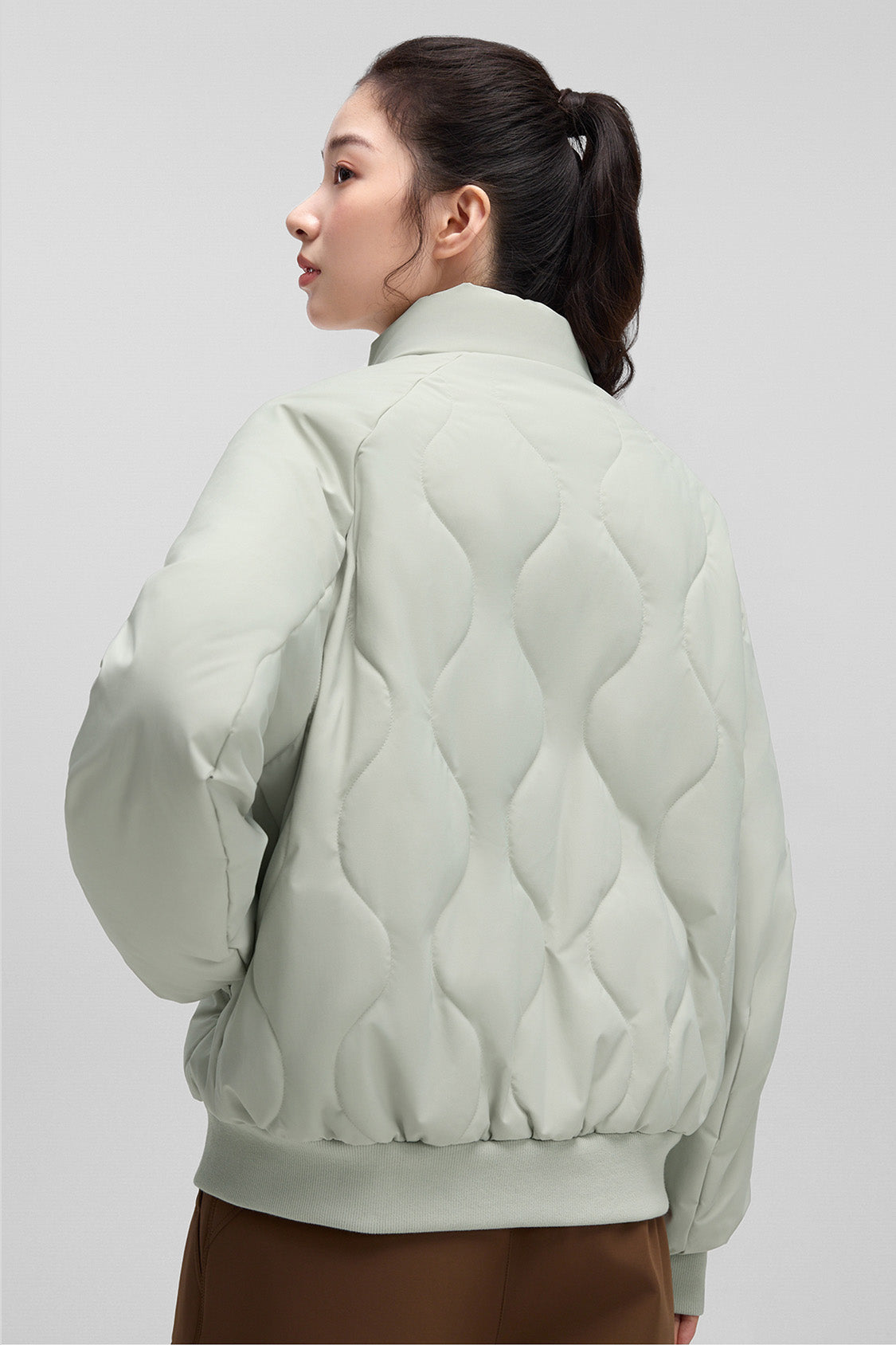 beneunder trailjacket womens medium warmth fleece jacket #color_mint green