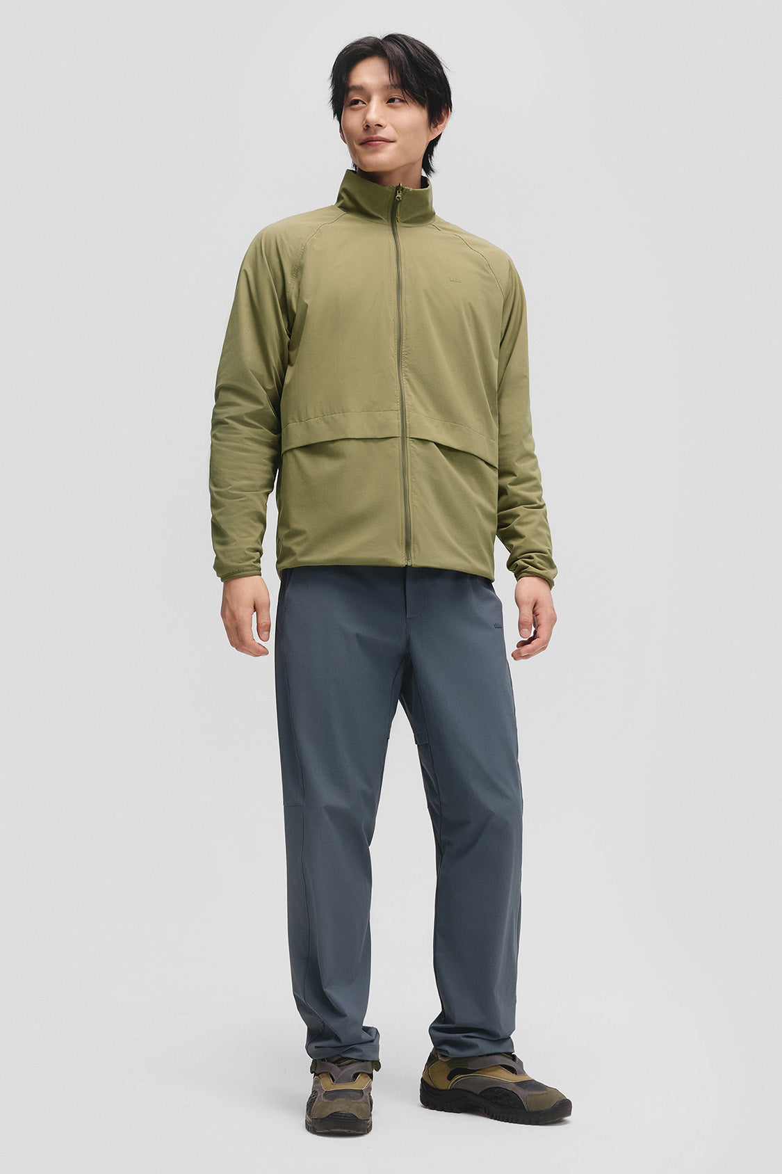 beneunder flipheat mens light warmth reversible fleece jacket #color_olive