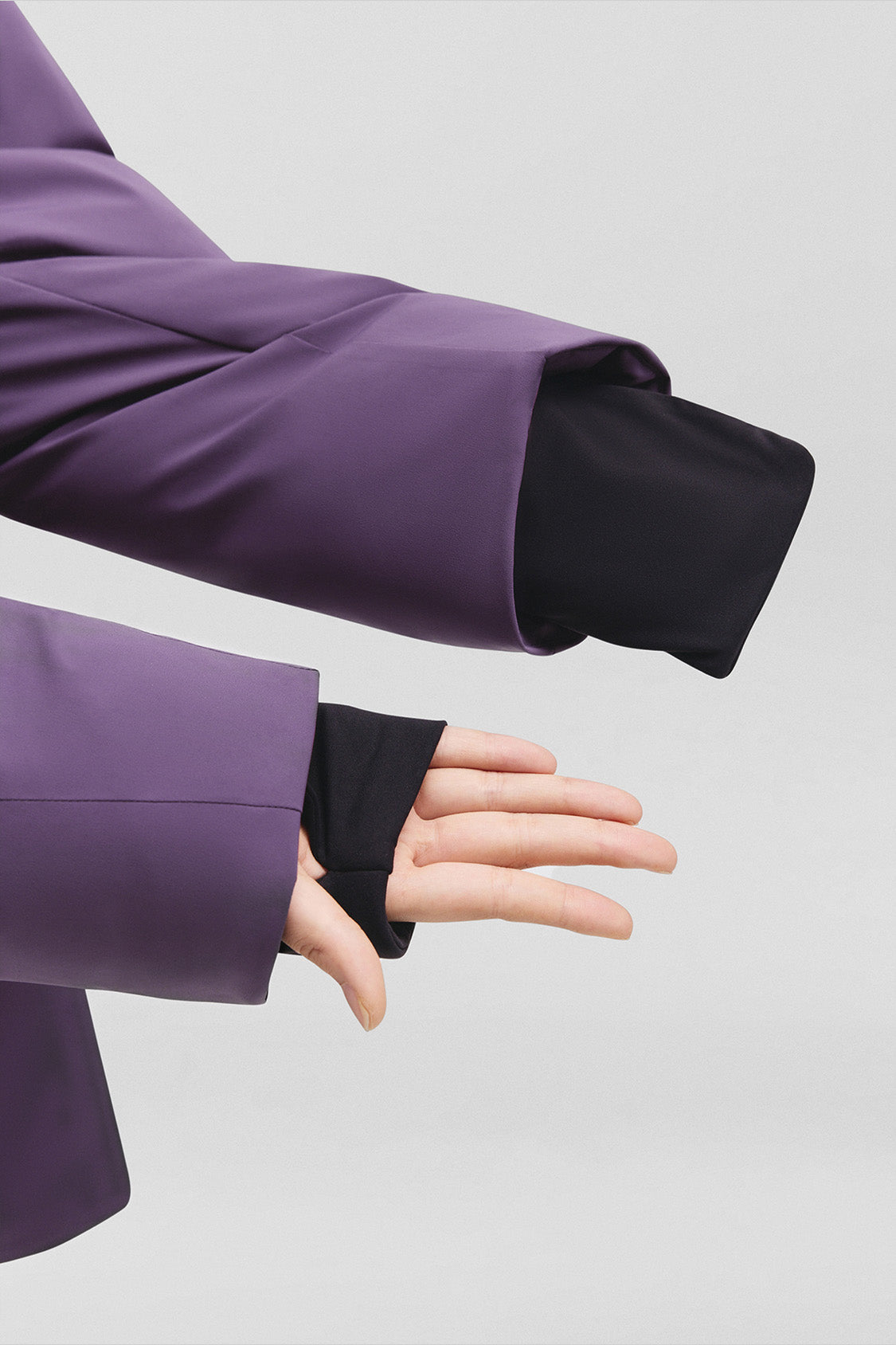 beneunder frostshield – women’s full-protection boxy down jacket (extra warm, long sleeve) #color_purple