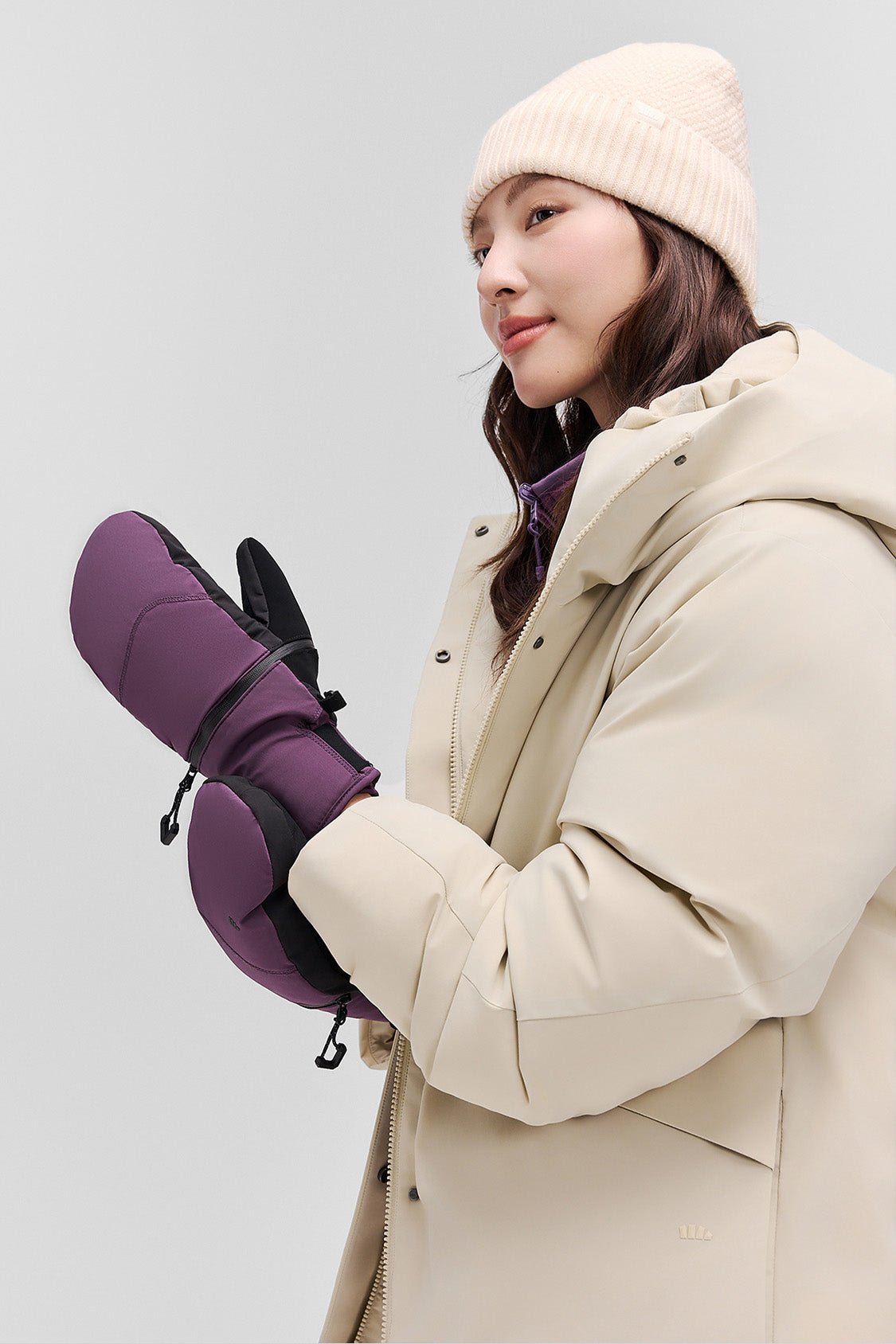 beneunder warm glove #color_purple