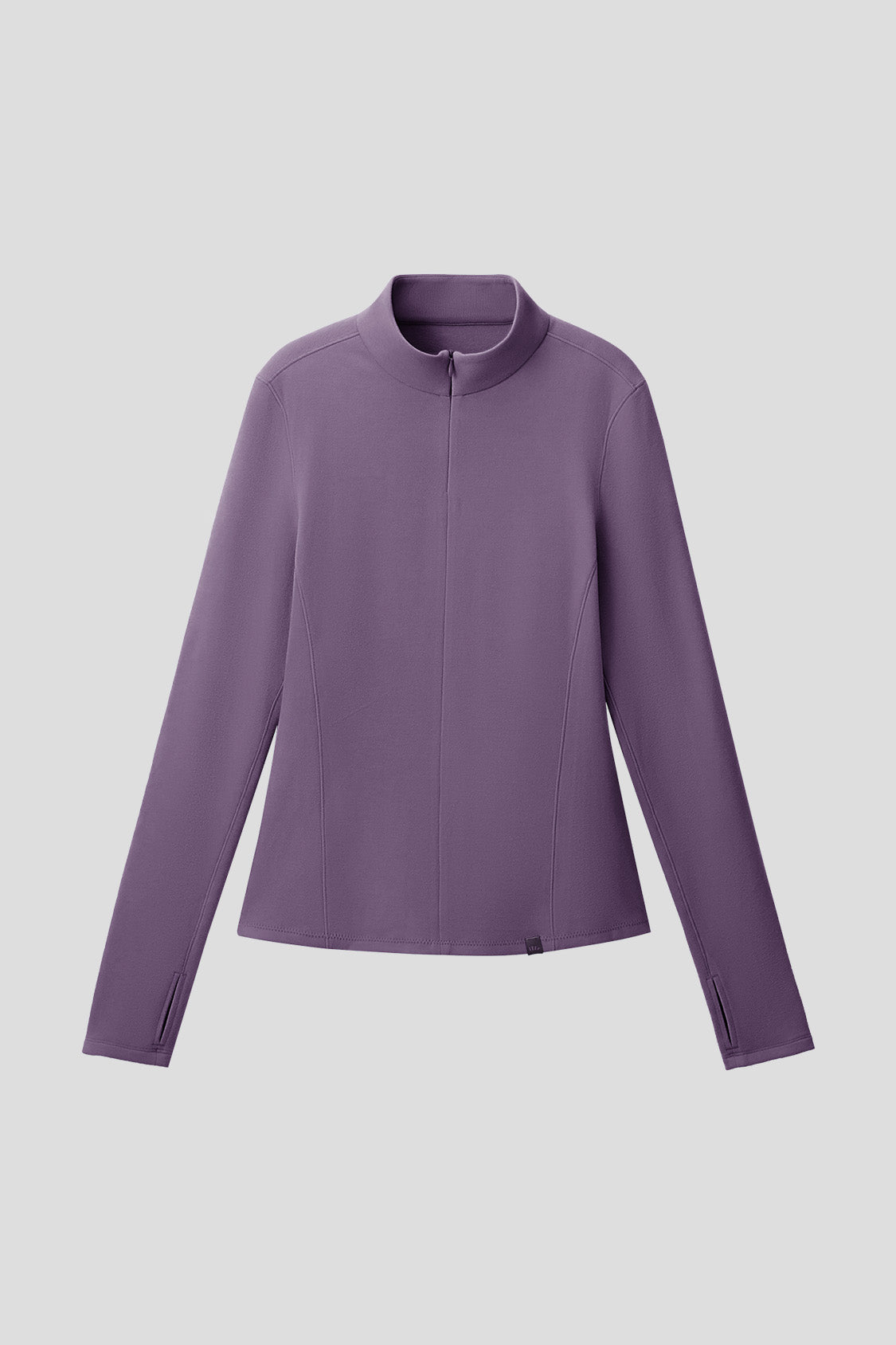 beneunder glacierzip womens medium warmth half zip fleece base layer #color_purple