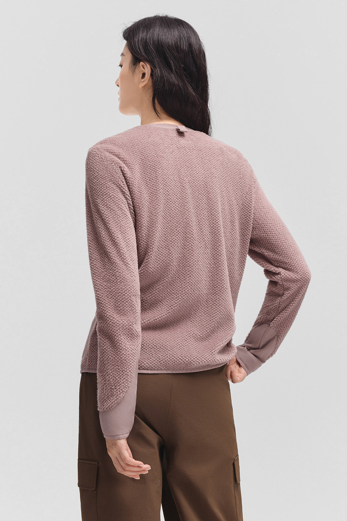 beneunder tritherm womens medium warmth 3 in 1 softshell down jacket #color_taupe