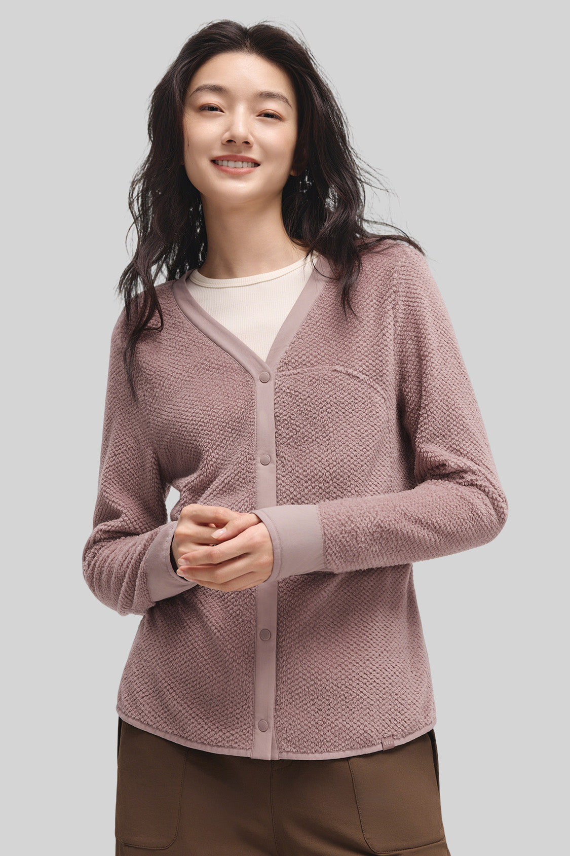 beneunder tritherm – women’s 3-in-1 hybrid insulated softshell jacket (extra warm) #color_taupe