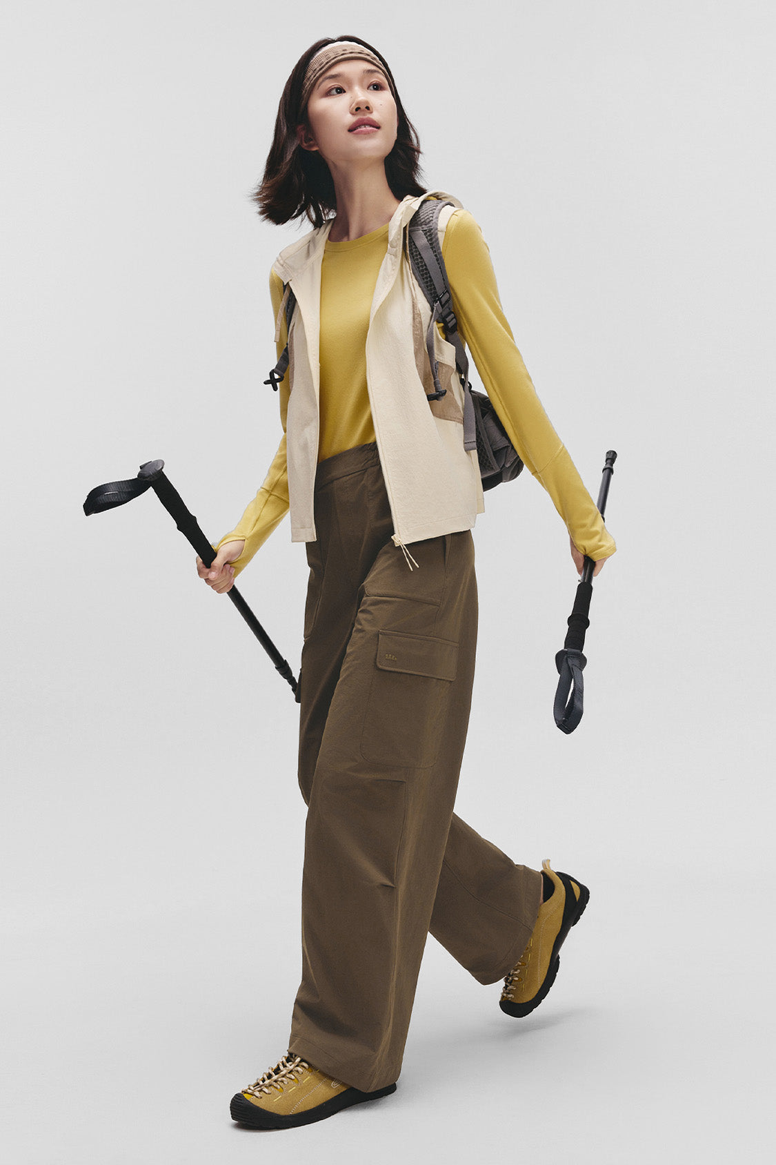 beneunder parashell womens paratrooper style softshell pants #color_truffle brown