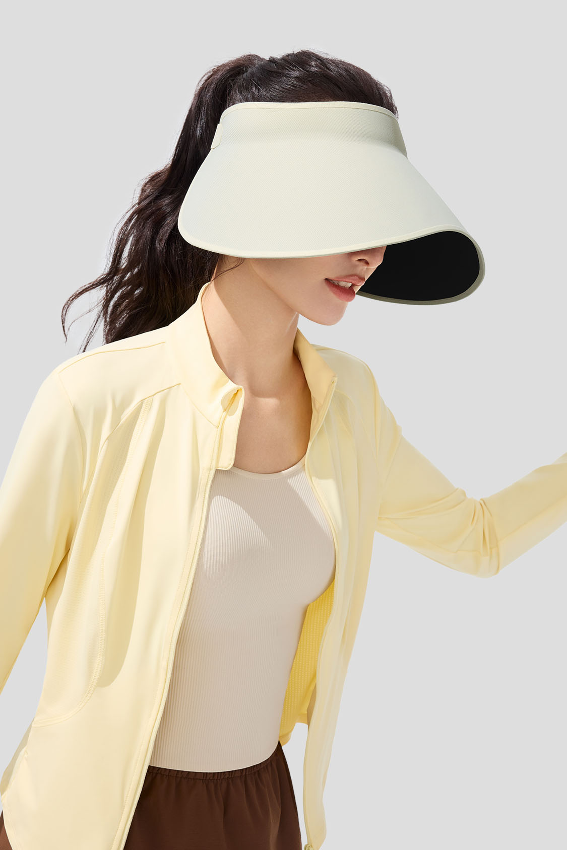 Roll - Women's Wide Brim Topless Sun Hat UPF50+