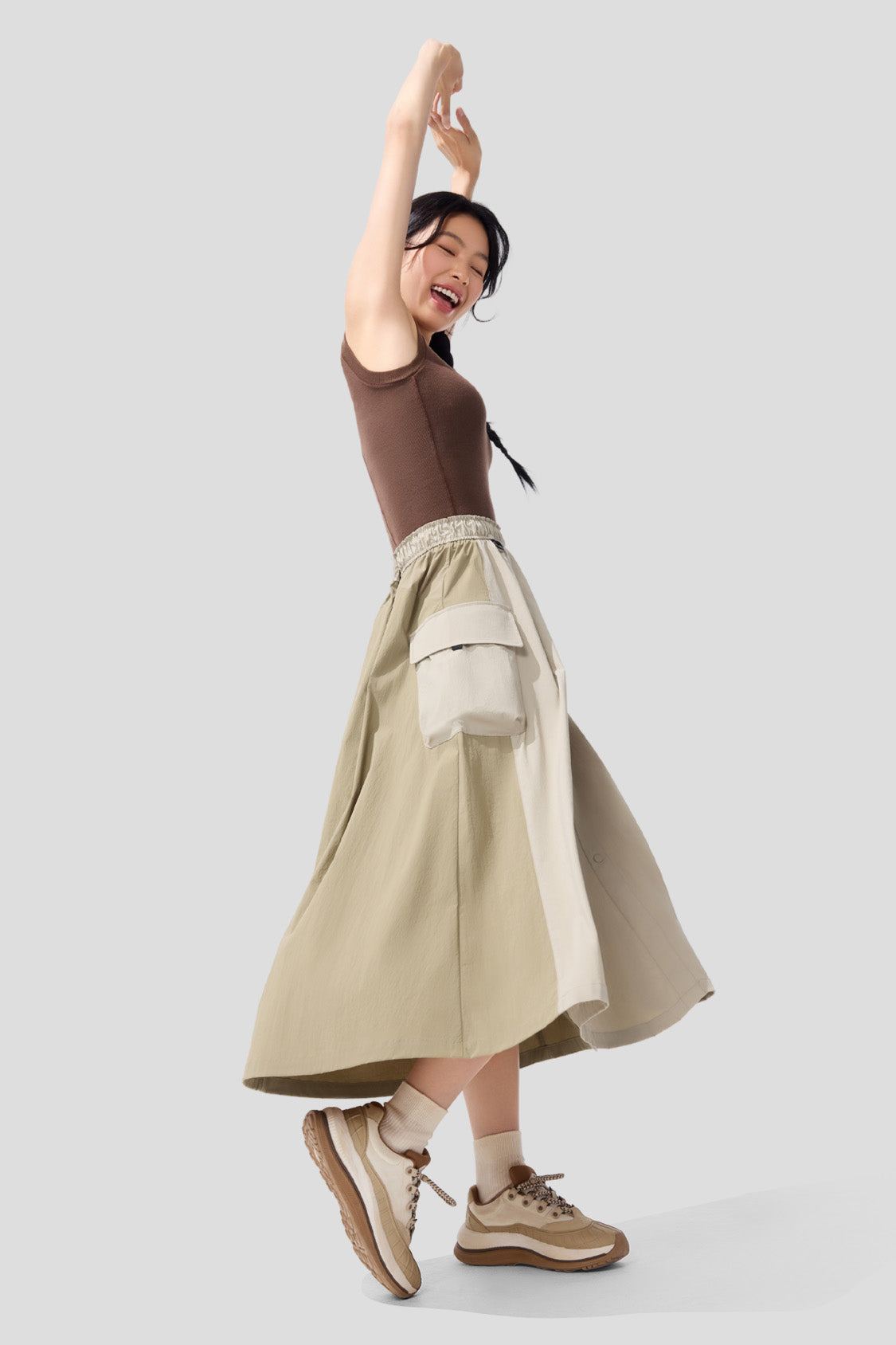 探險家 - 女士防水降落傘裙 UPF50+