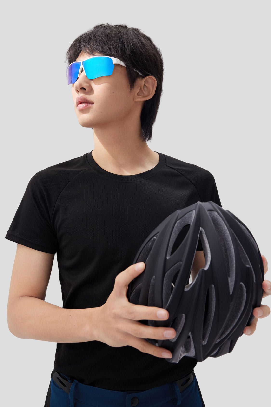 beneunder foldable sports sunglasses #color_silver frost blue