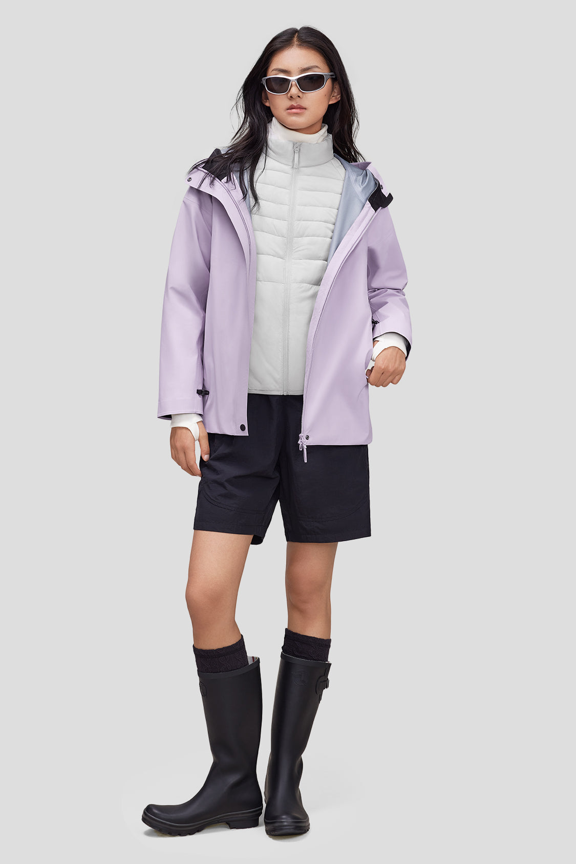 【New In】Women's 3-in-1 Long Windbreaker Interchange Jacket