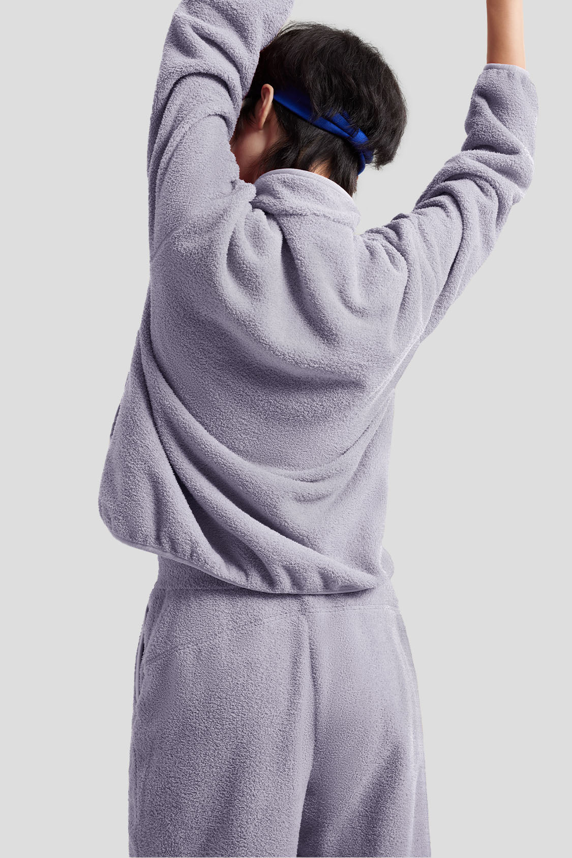beneunder women's cozy fleece loungewear #color_lavender purple