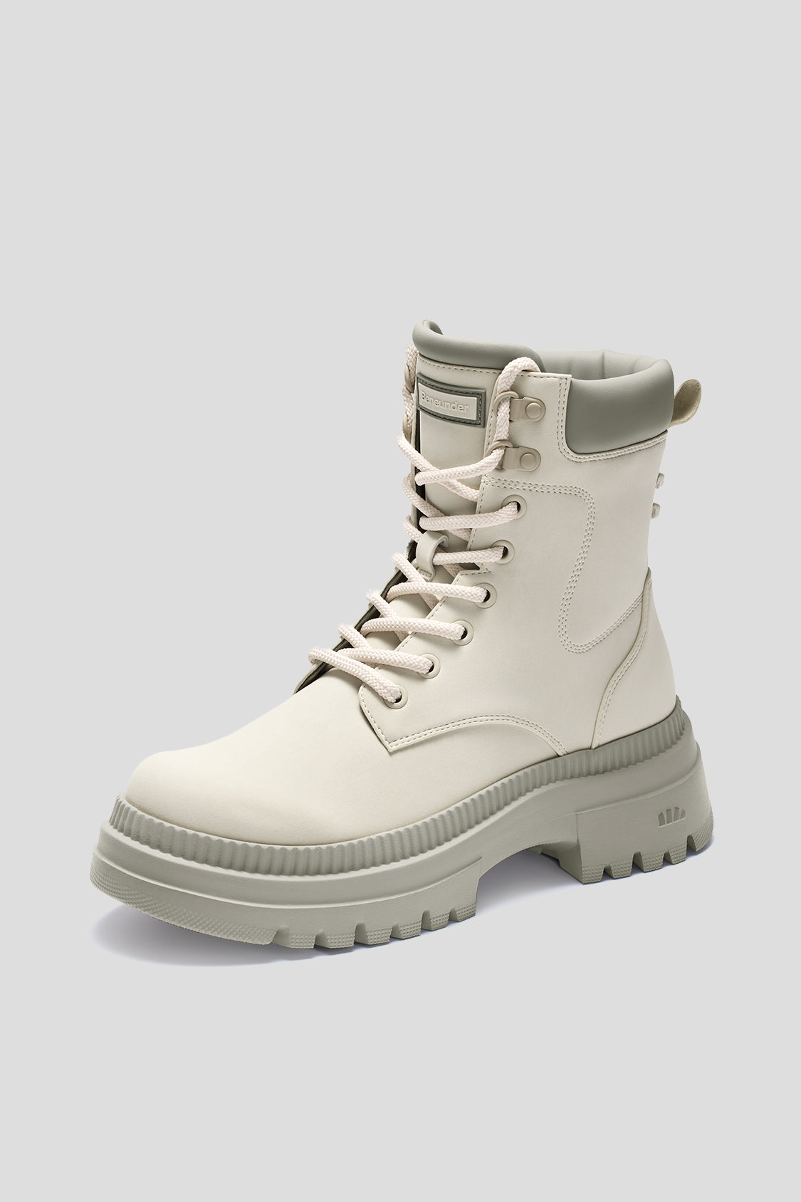 女士輕便柔軟厚底馬丁靴