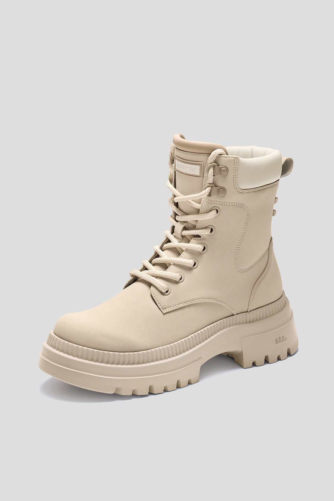 女士輕便柔軟厚底馬丁靴