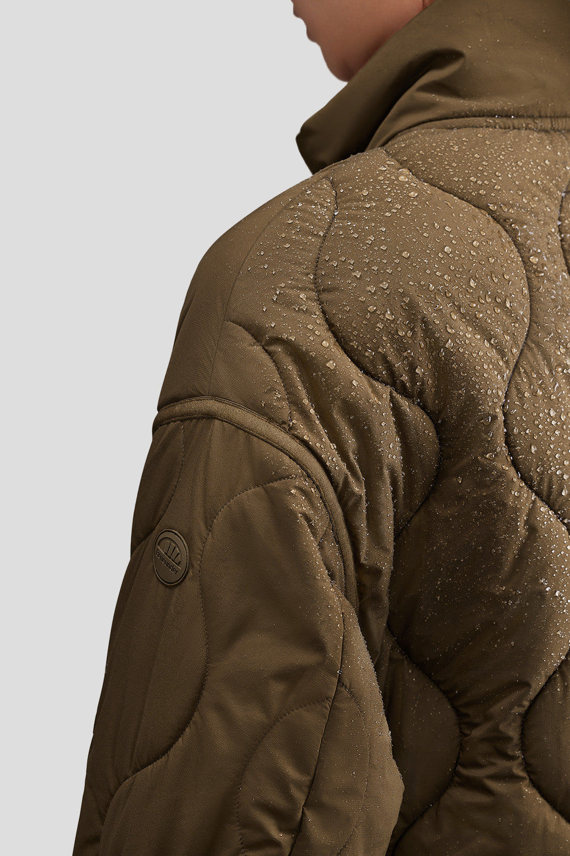 女式輕質立領絎縫夾克