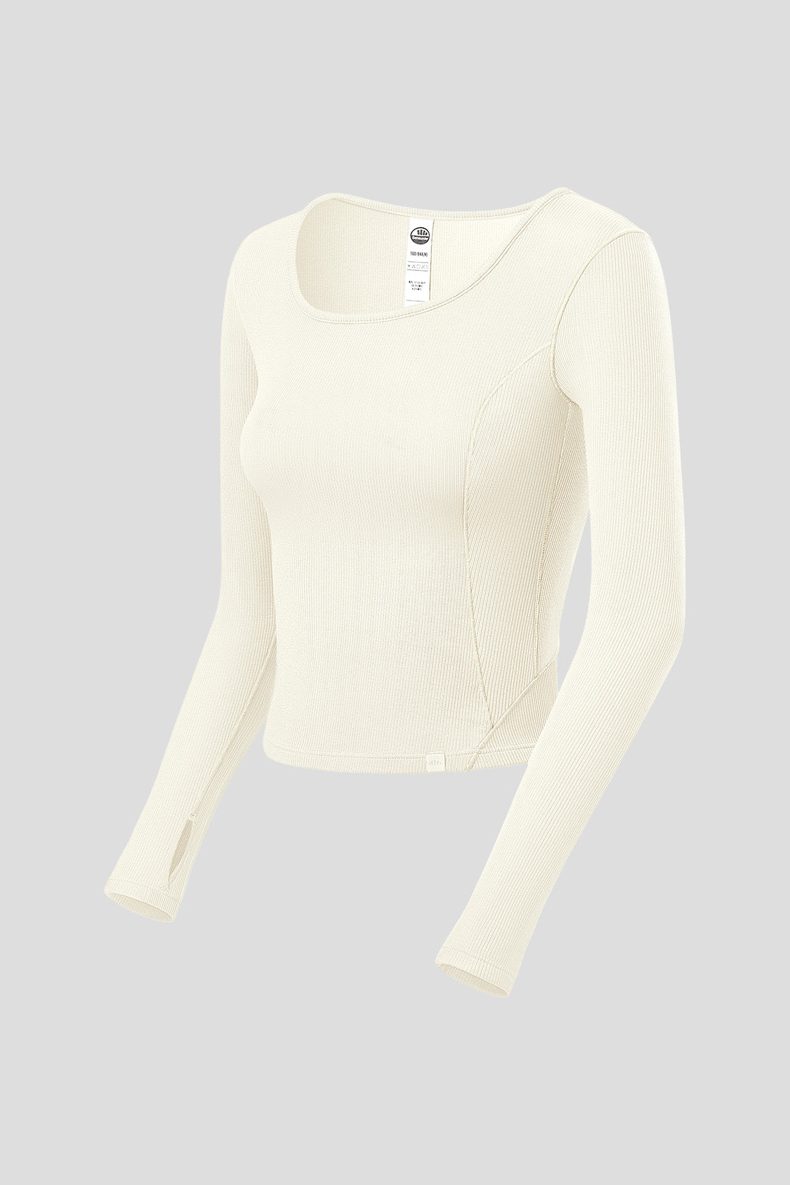 【New In】Women's Short U-Neck Skin-Fit Long Sleeve Shirt