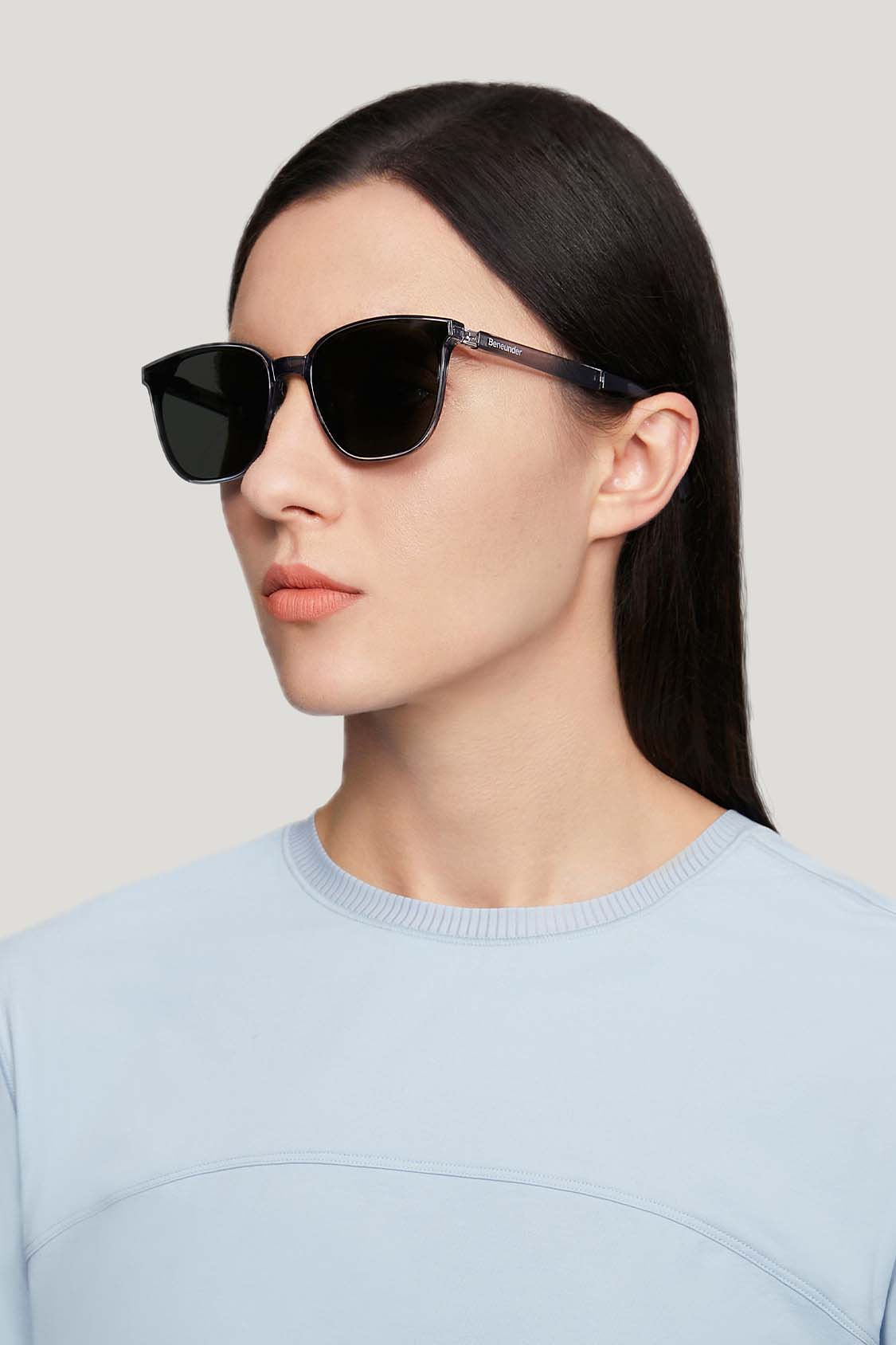beneunder men's neonspace polarized folding sunglasses shades #color_snow grey