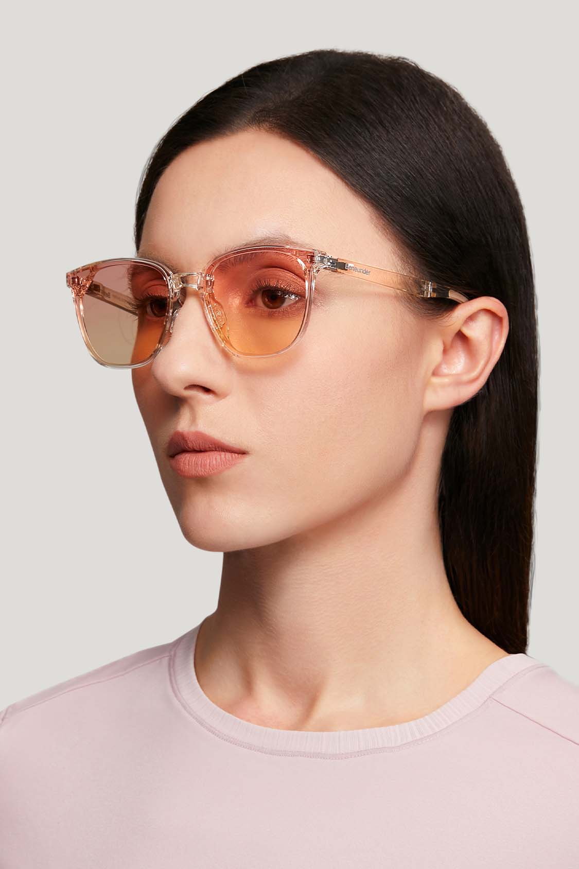 beneunder men's neonspace polarized folding sunglasses shades #color_star pink