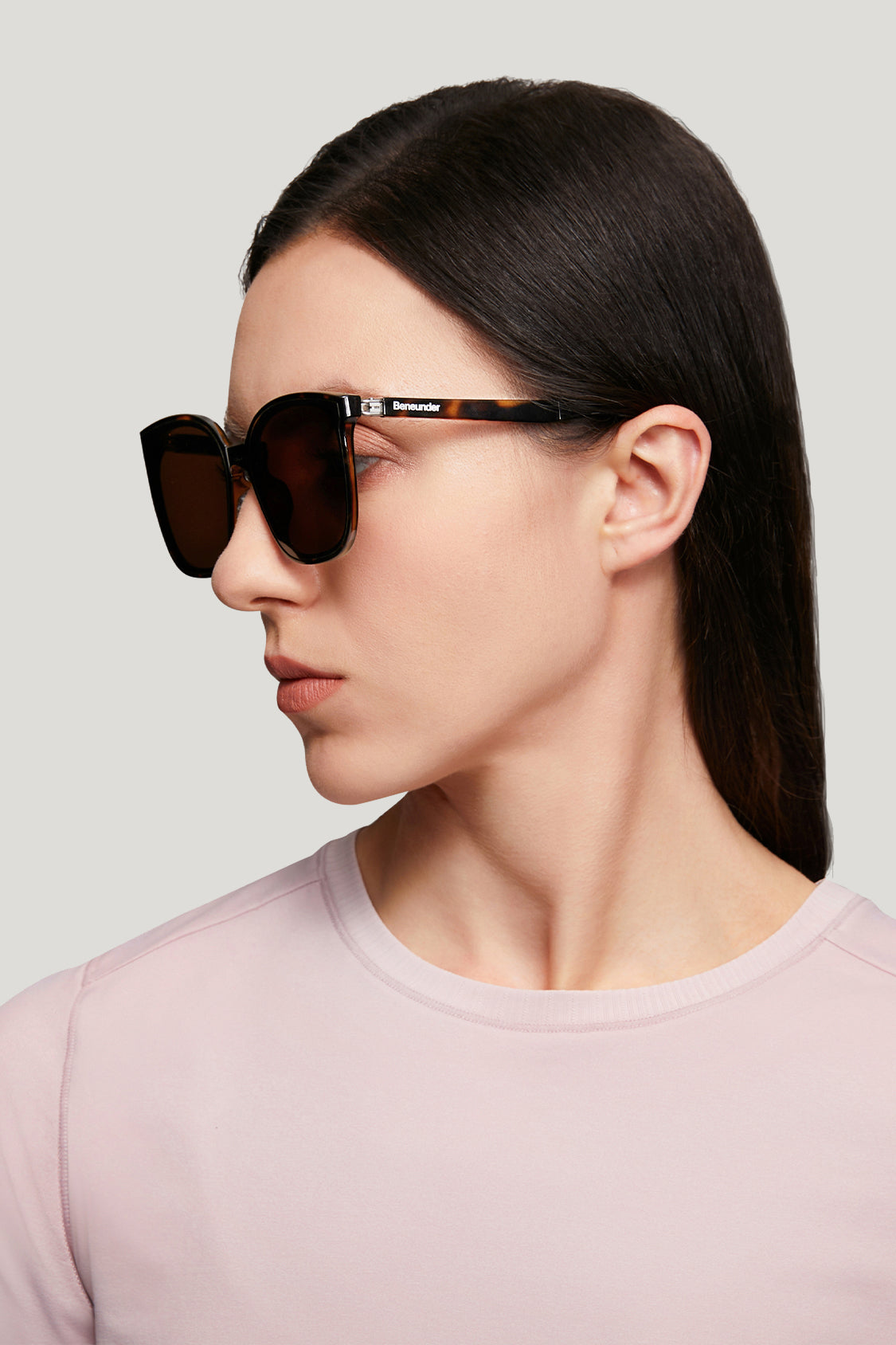 beneunder men's neonspace polarized folding sunglasses shades for women men #color_leopard brown
