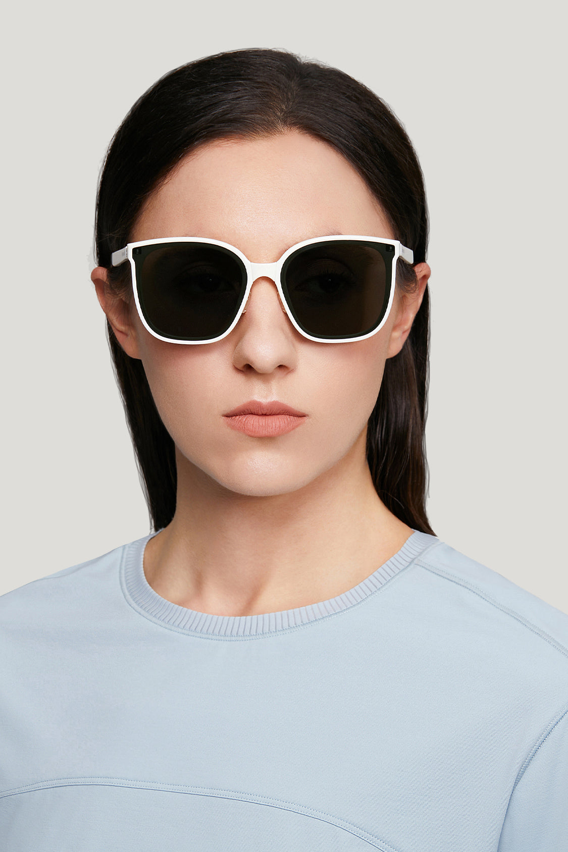 beneunder men's neonspace polarized folding sunglasses shades for women men #color_frosty white
