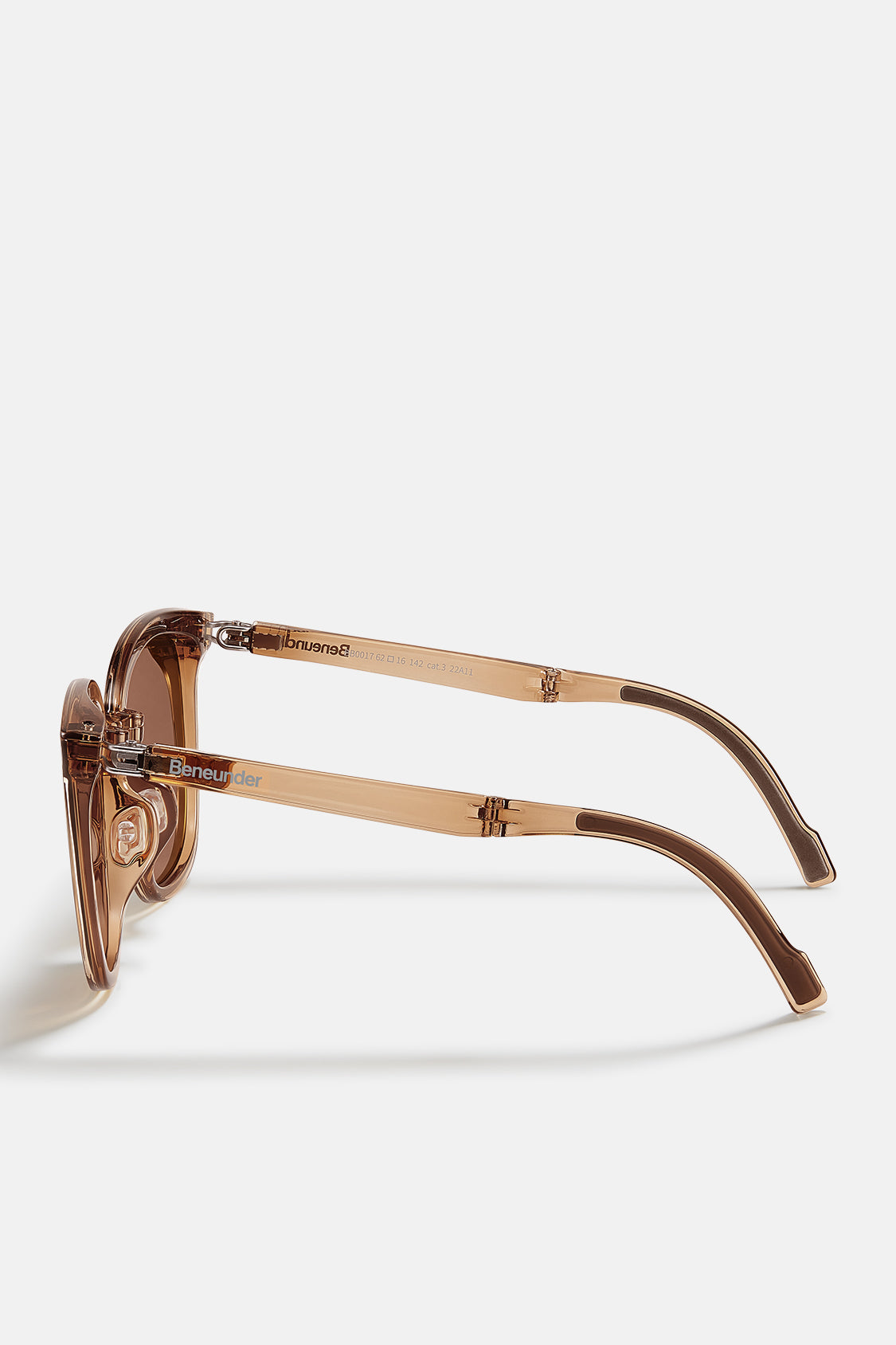 beneunder men's neonspace polarized folding sunglasses shades for women men #color_brown