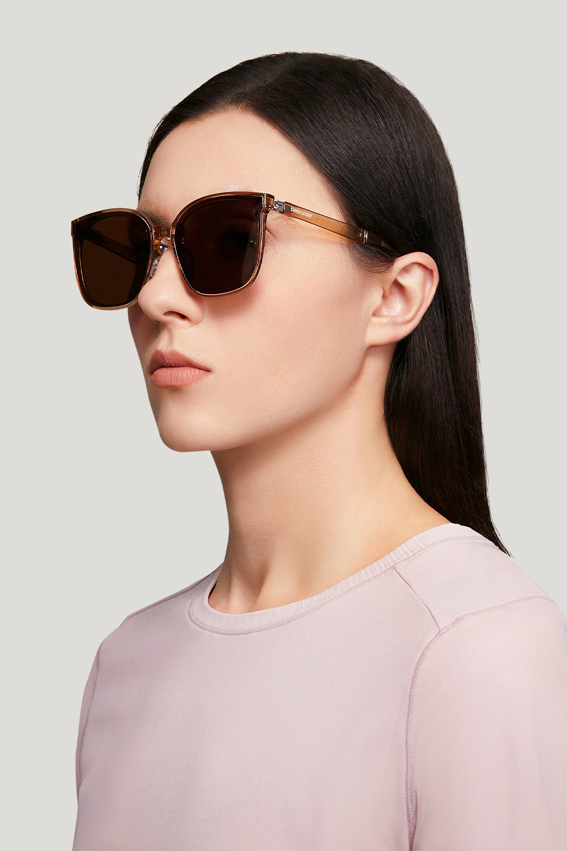 beneunder men's neonspace polarized folding sunglasses shades for women men #color_brown