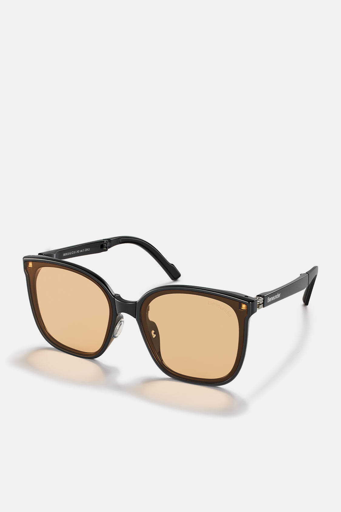 beneunder men's neonspace polarized folding sunglasses shades for women men #color_sunset orange